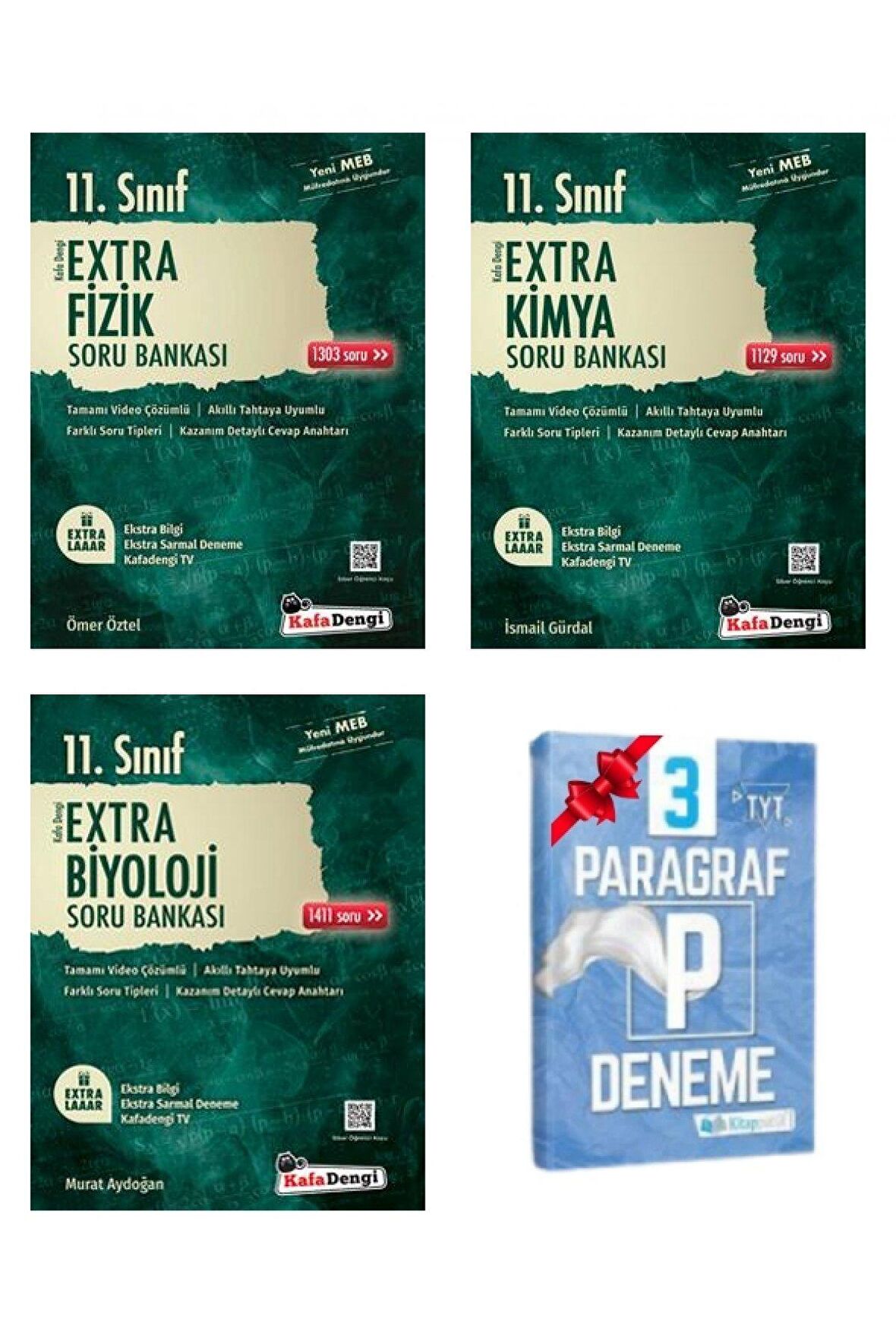 11.Sınıf Extra Fizik Kimya ve Biyoloji Soru Bankası