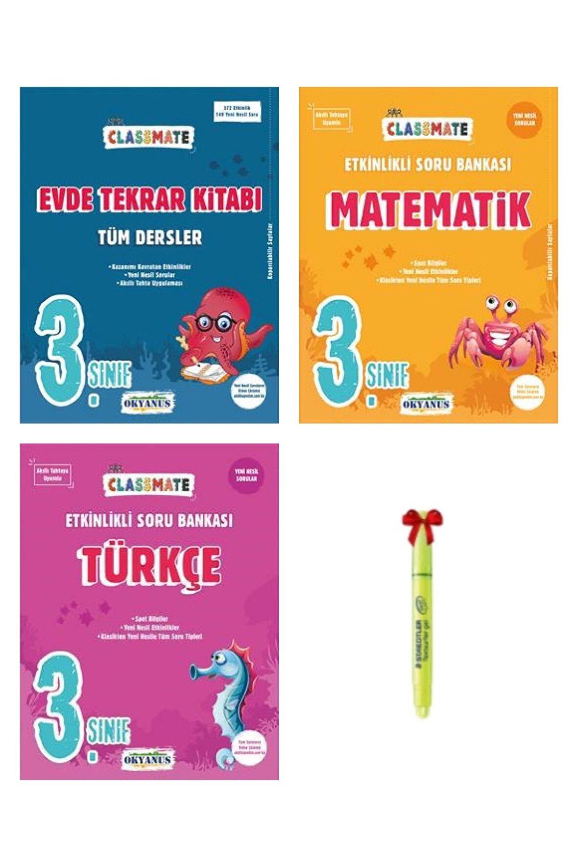 3.Sınıf Classmate Evde Tekrar Kitabı Matematik ve Türkçe