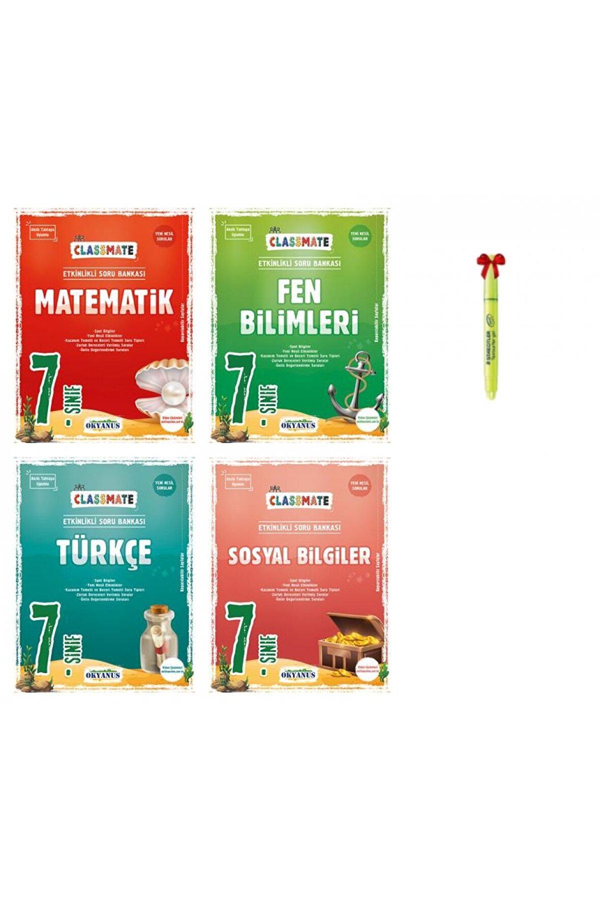 7.Sınıf Classmate Matematik Fen Bilimleri Türkçe Sosyal Soru Bankası