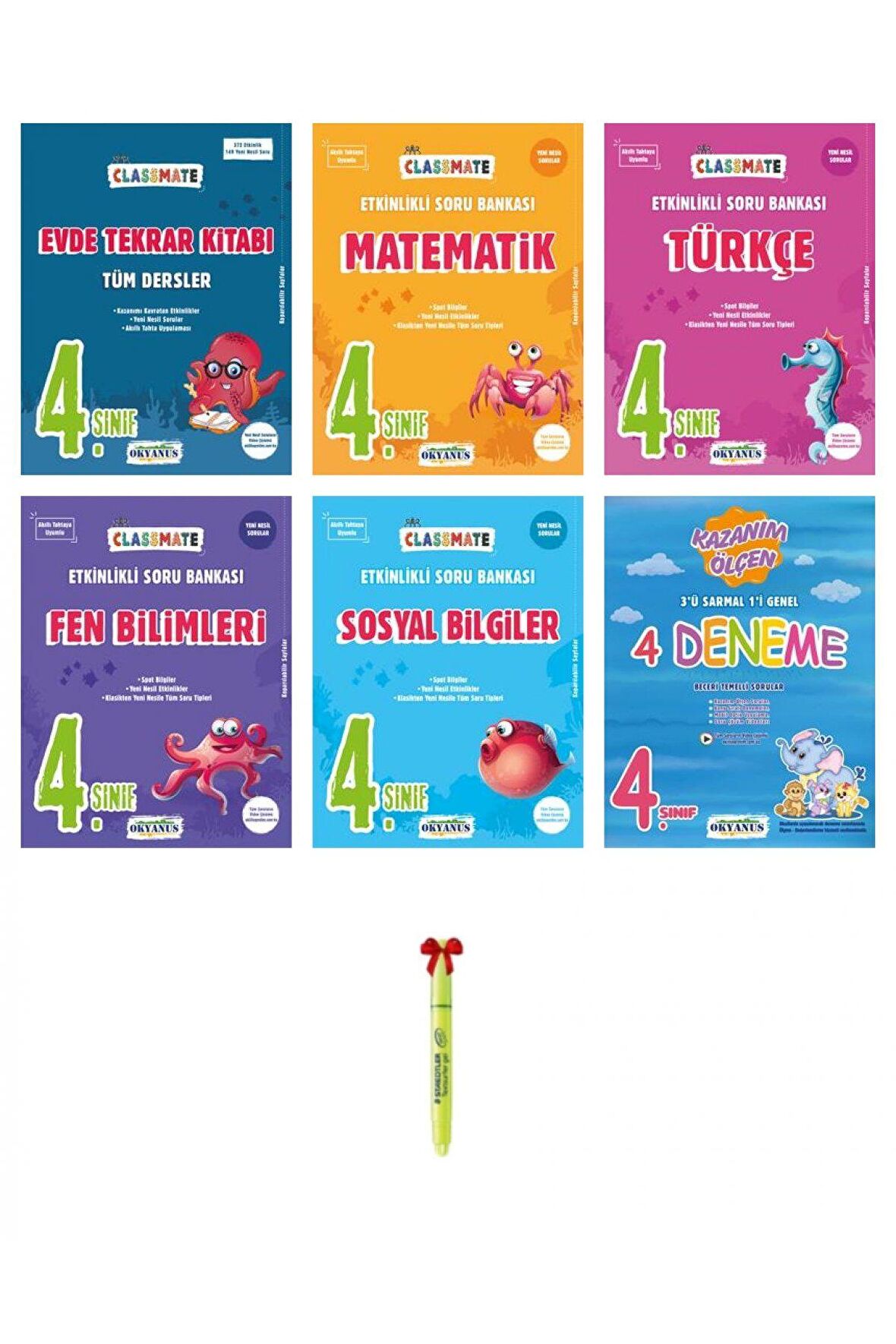 4.Sınıf Classmate Evde Tekrar Matematik Türkçe Fen Sosyal 4'lü Deneme