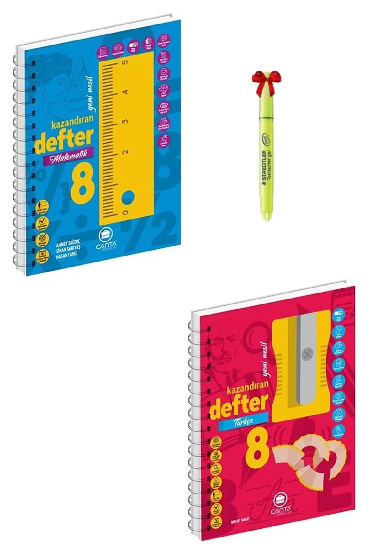 8. Sınıf Matematik ve Türkçe akıllı defter