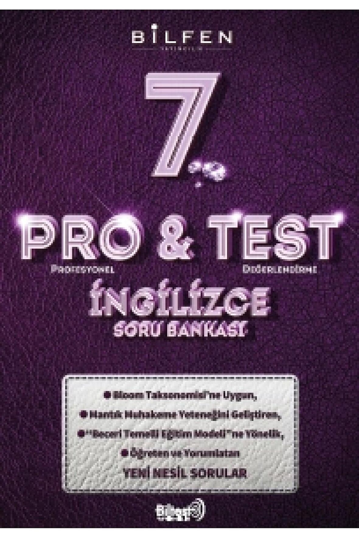 7. SINIF PRO&TEST İNGİLİZCE SORU BANKASI