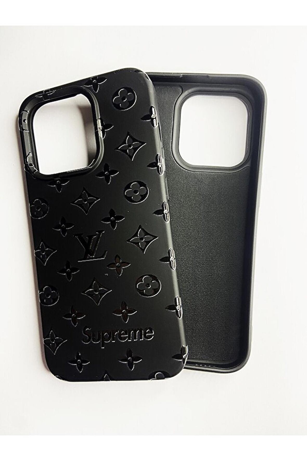 İphone 15 Pro Max Uyumlu Logolu İçi Kadife Telefon Kılıfı