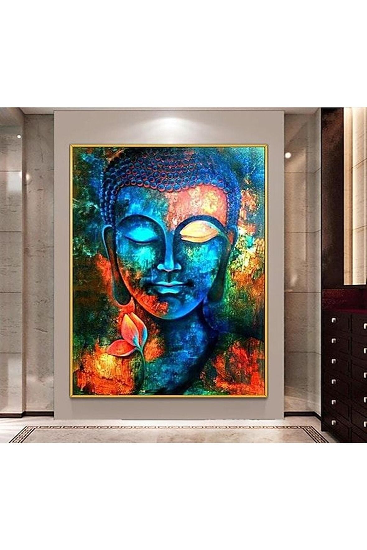 Modern Budizm Dekoratif Kanvas Duvar Tablo