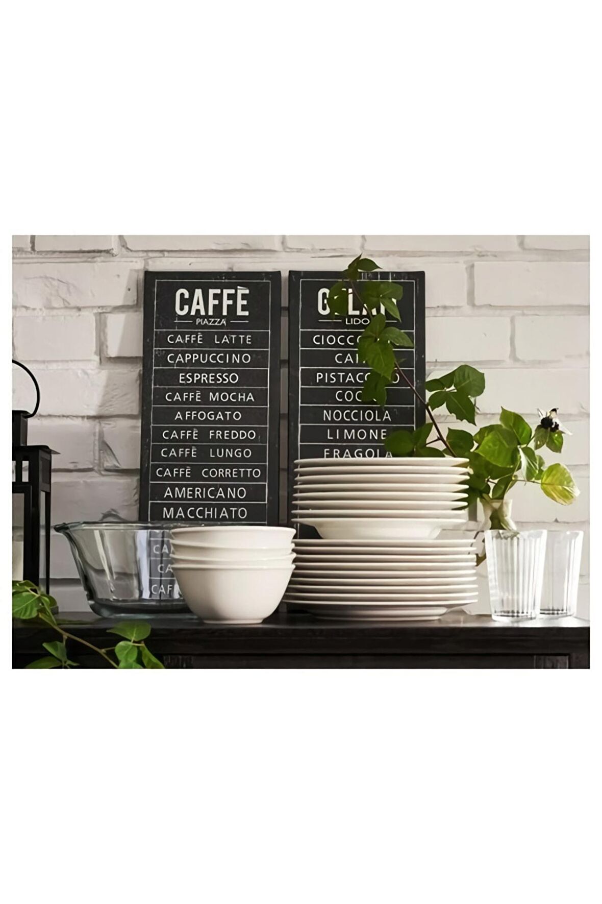 Caffe Gelati Mutfak Dekorasyon Tasarım Tablosu