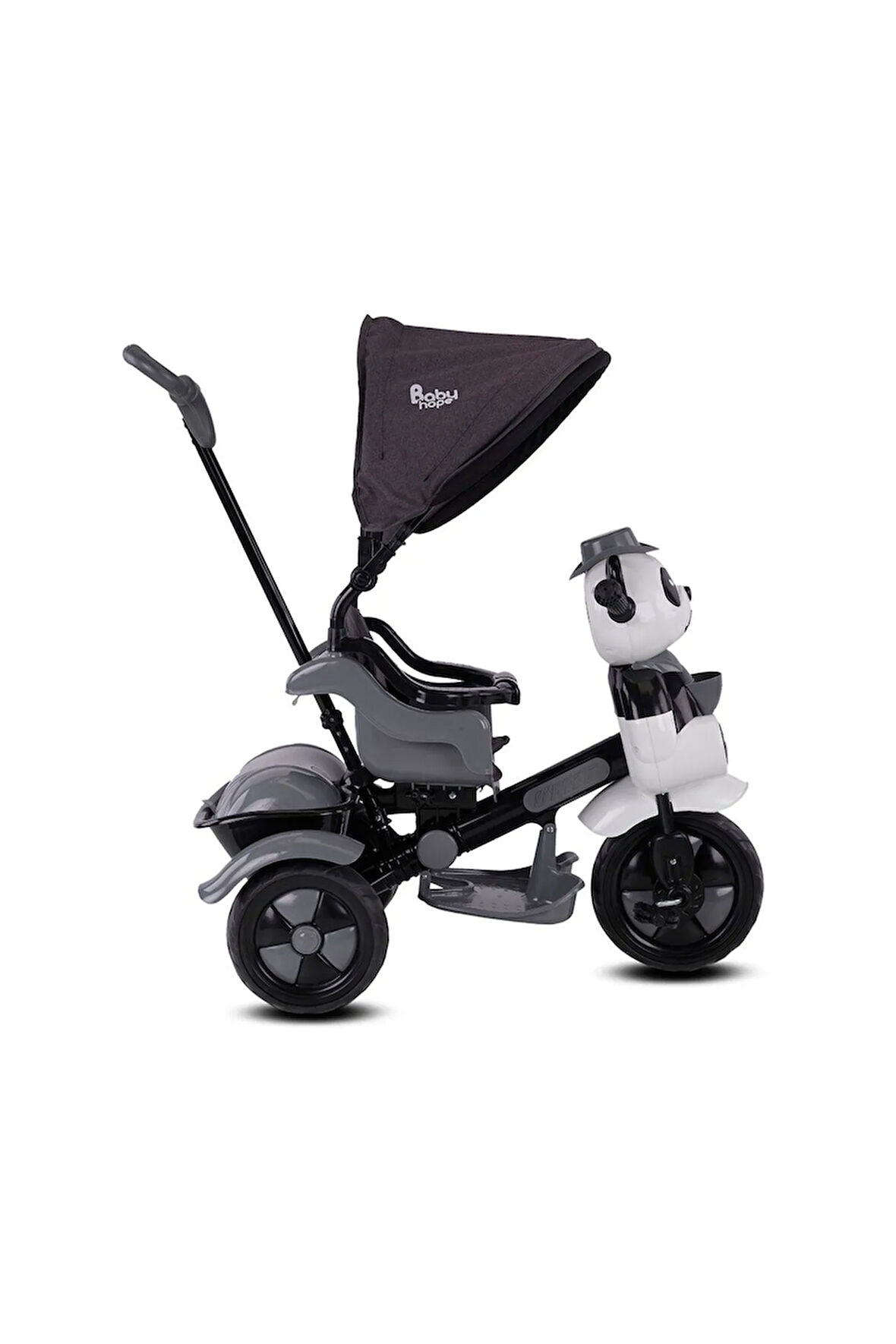 Turhan Bebe Çocuk Araç Gereçleri 127 Little Panda Üçteker Gri