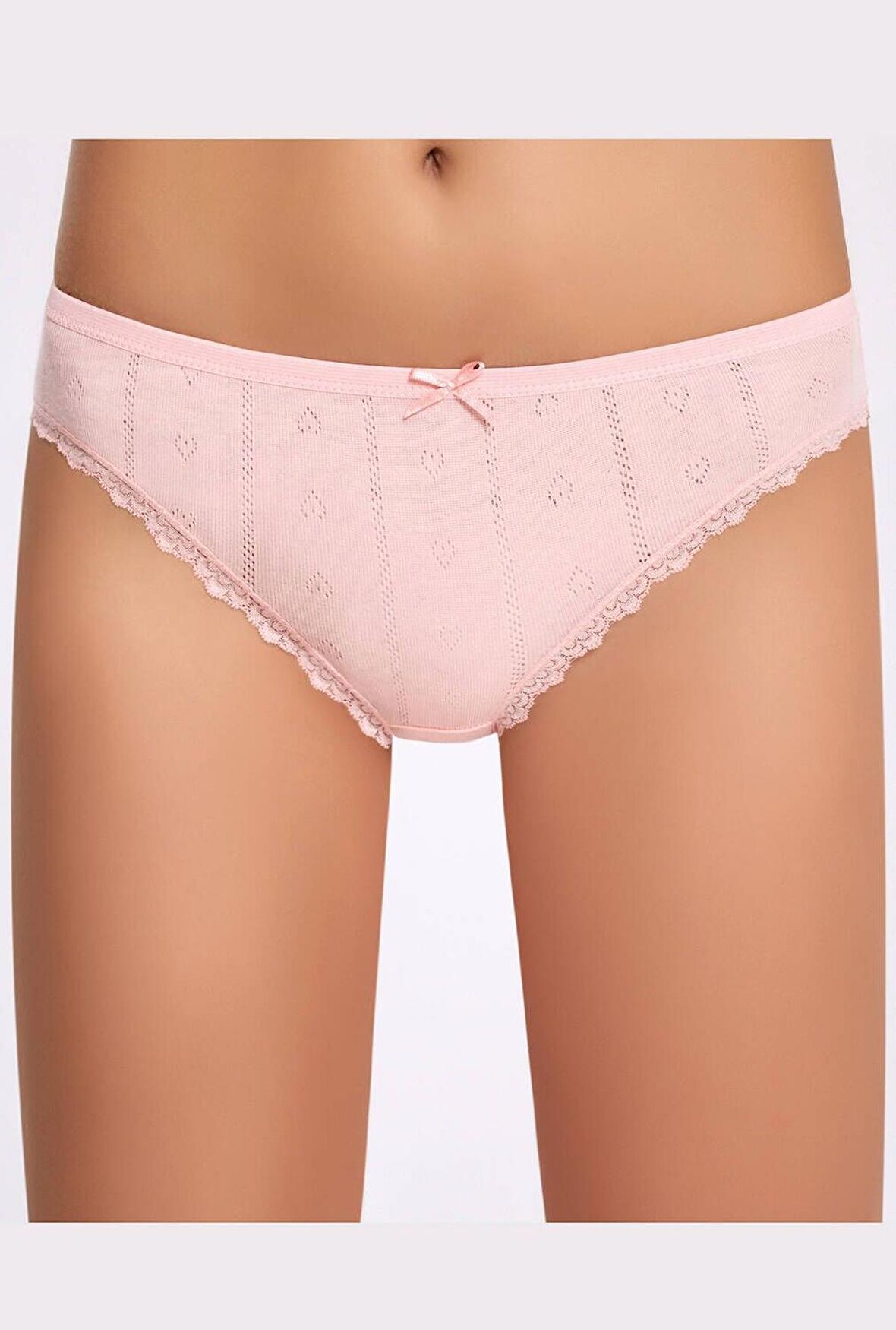 Jakarlı ( Transferli Ribana ) Kadın Bikini Külot   5 Adet
