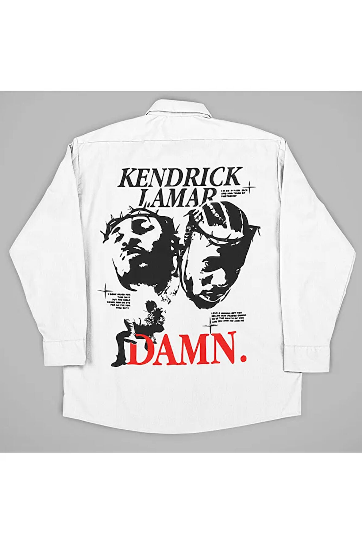 Kendrick Lamar Damn Baskılı Unisex Rapper Gömlek