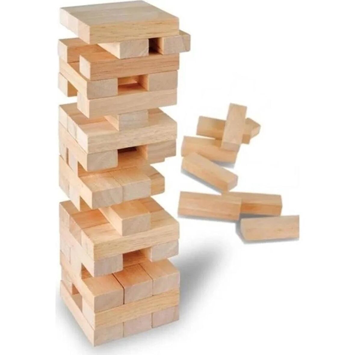 54 Parça Ahşap Denge Oyunu Kutu Oyunu Gelişim Oyunu Çocuk Oyuncağı Ahşap Jenga