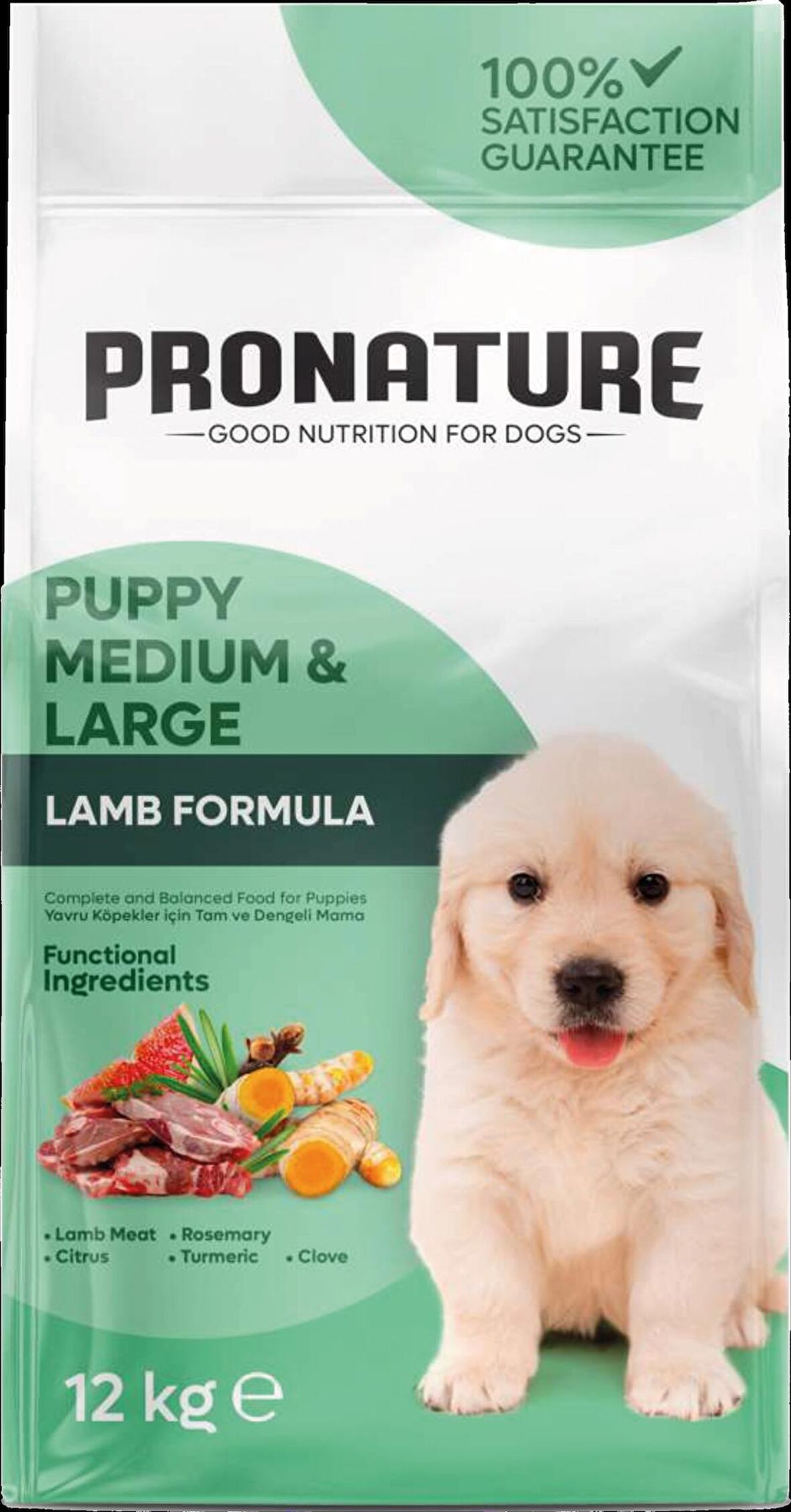 Pronature Kuzulu Ve Pirinçli Puppy Yavru Köpek Maması 12 Kg