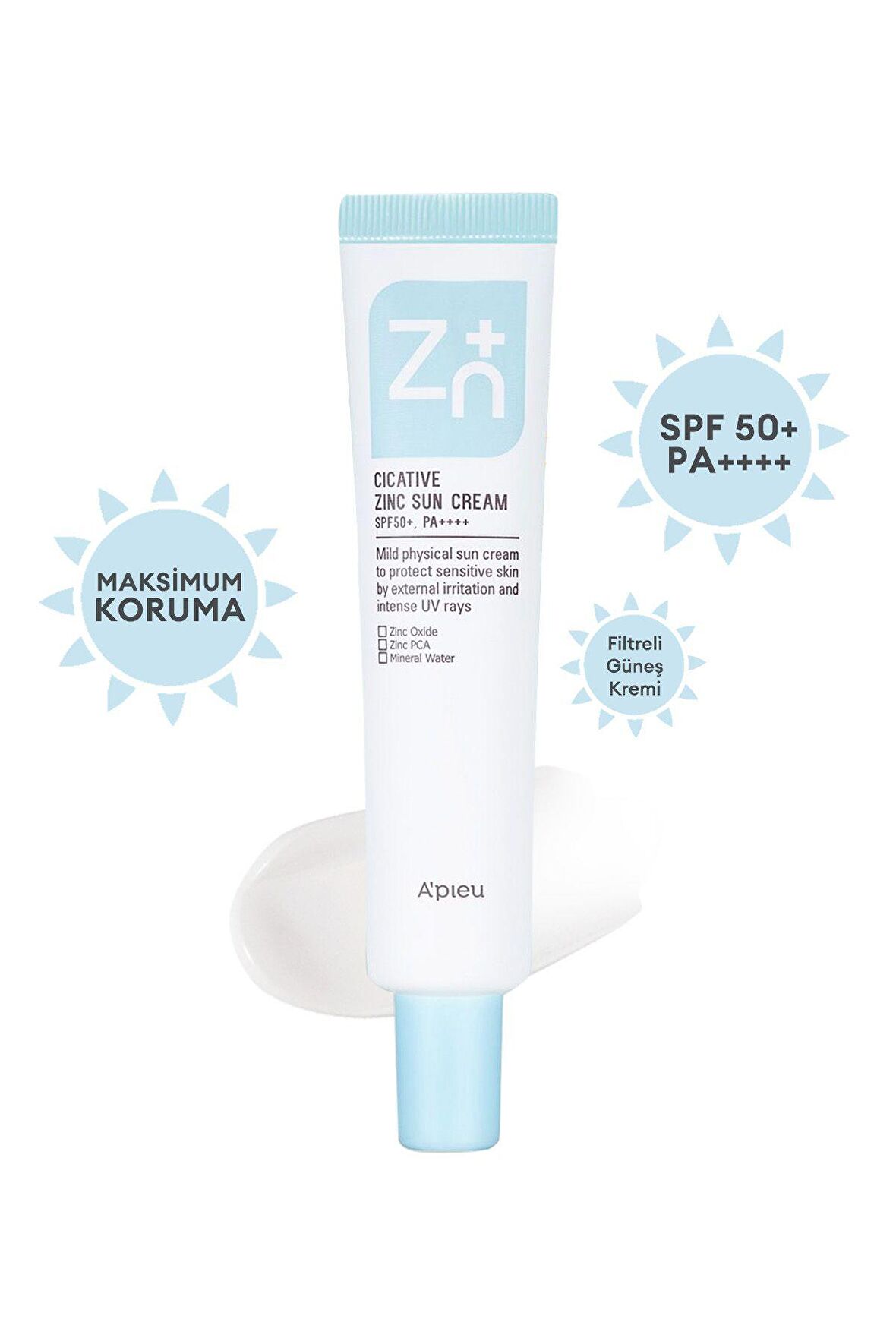 Missha Zinc Sun Cream 50+ Faktör Tüm Cilt Tipleri İçin Renksiz Güneş Koruyucu Krem 40 ml