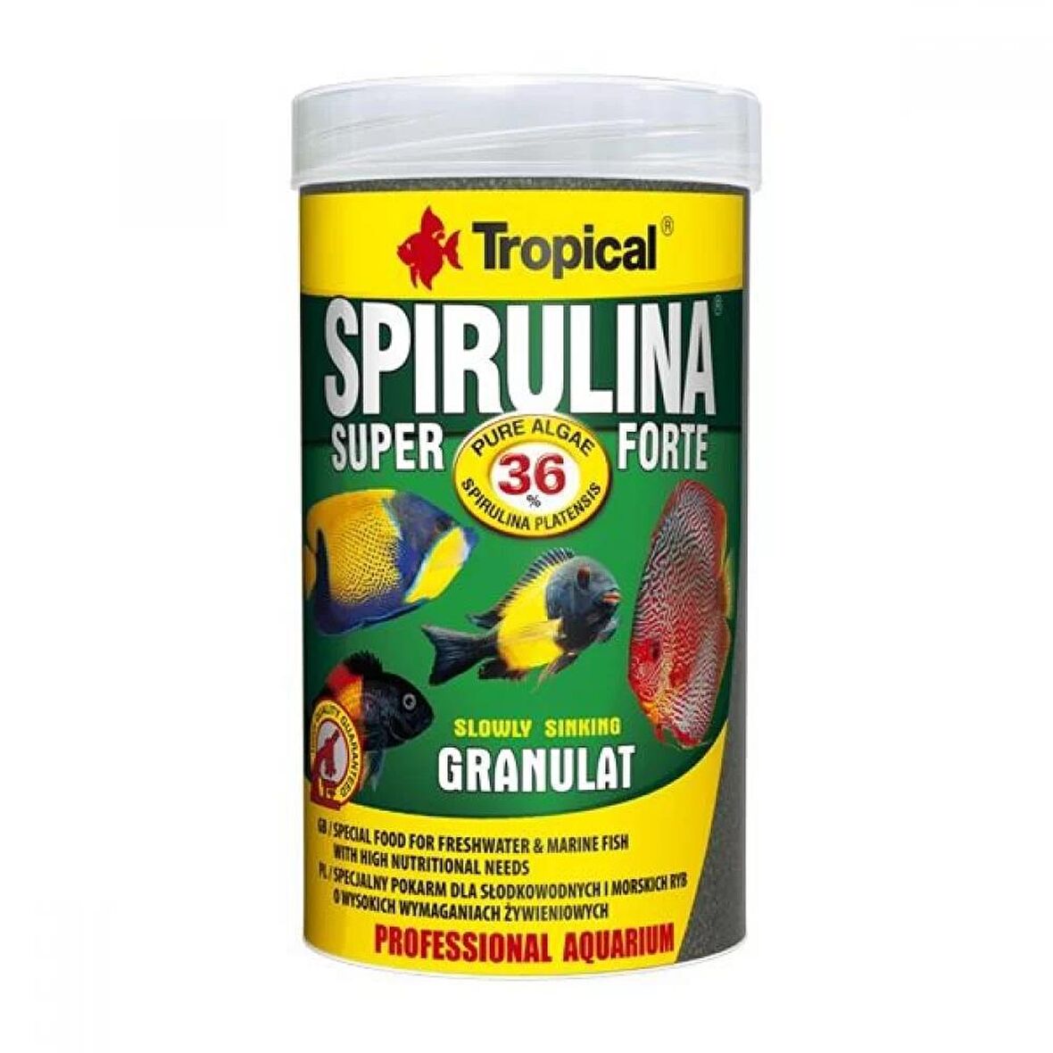 Tropical Super Spirulina Forte Granulat Granül Balık Yemi 100 Ml 60 Gr