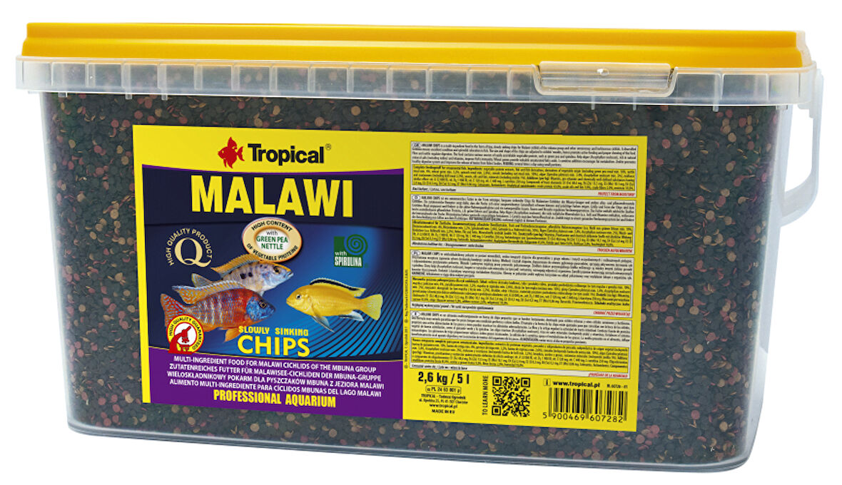 Tropical Malawi Chips 2,6 Kg / 5 L Kova Yem