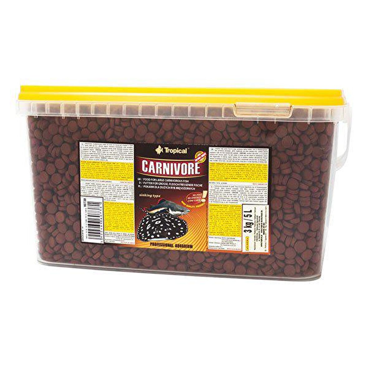 Tropical Carnivore Tablet Yem 5 L 3 Kg