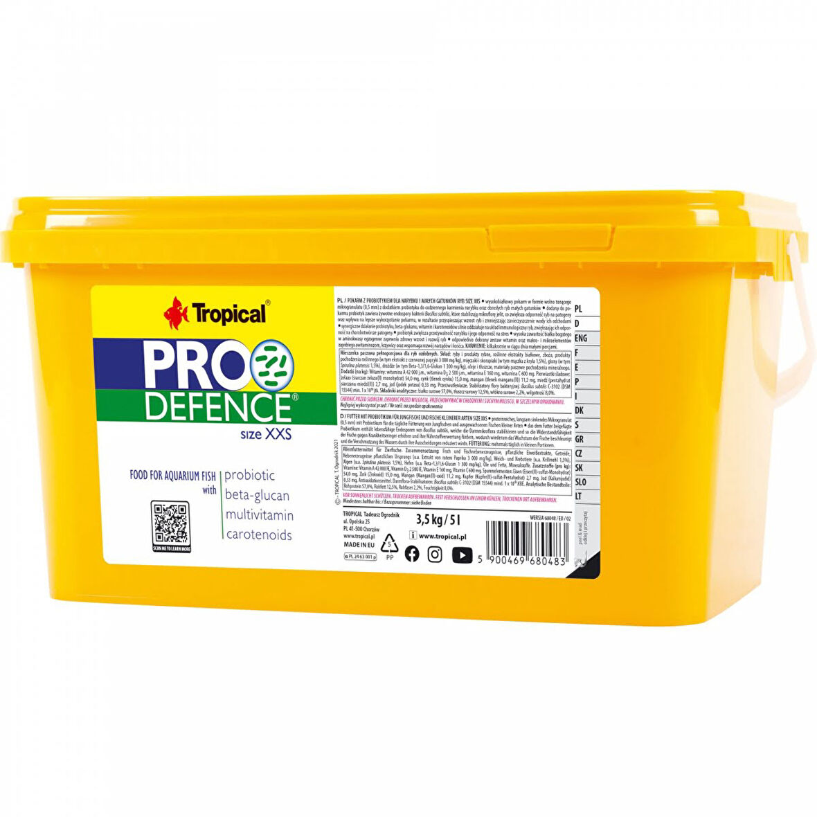 Tropical Pro Defence Size XXS 3,5 Kg / 5 L Kova Yem