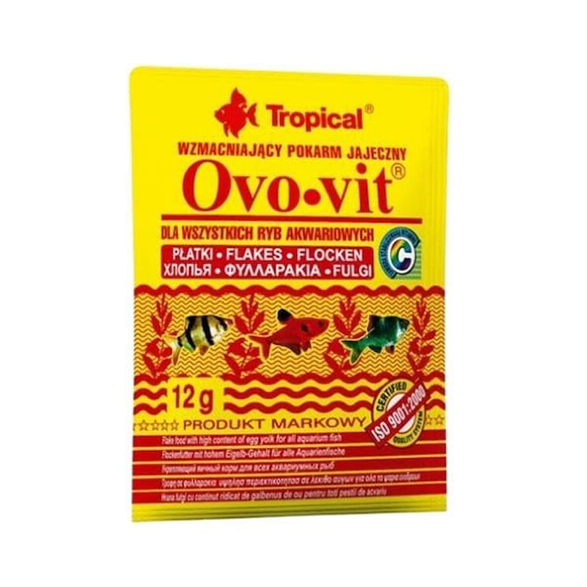 Tropical Ovo-Vit Yumurta Sarılı Vitaminli Pul Balık Yemi 50 Ml 12 Gr