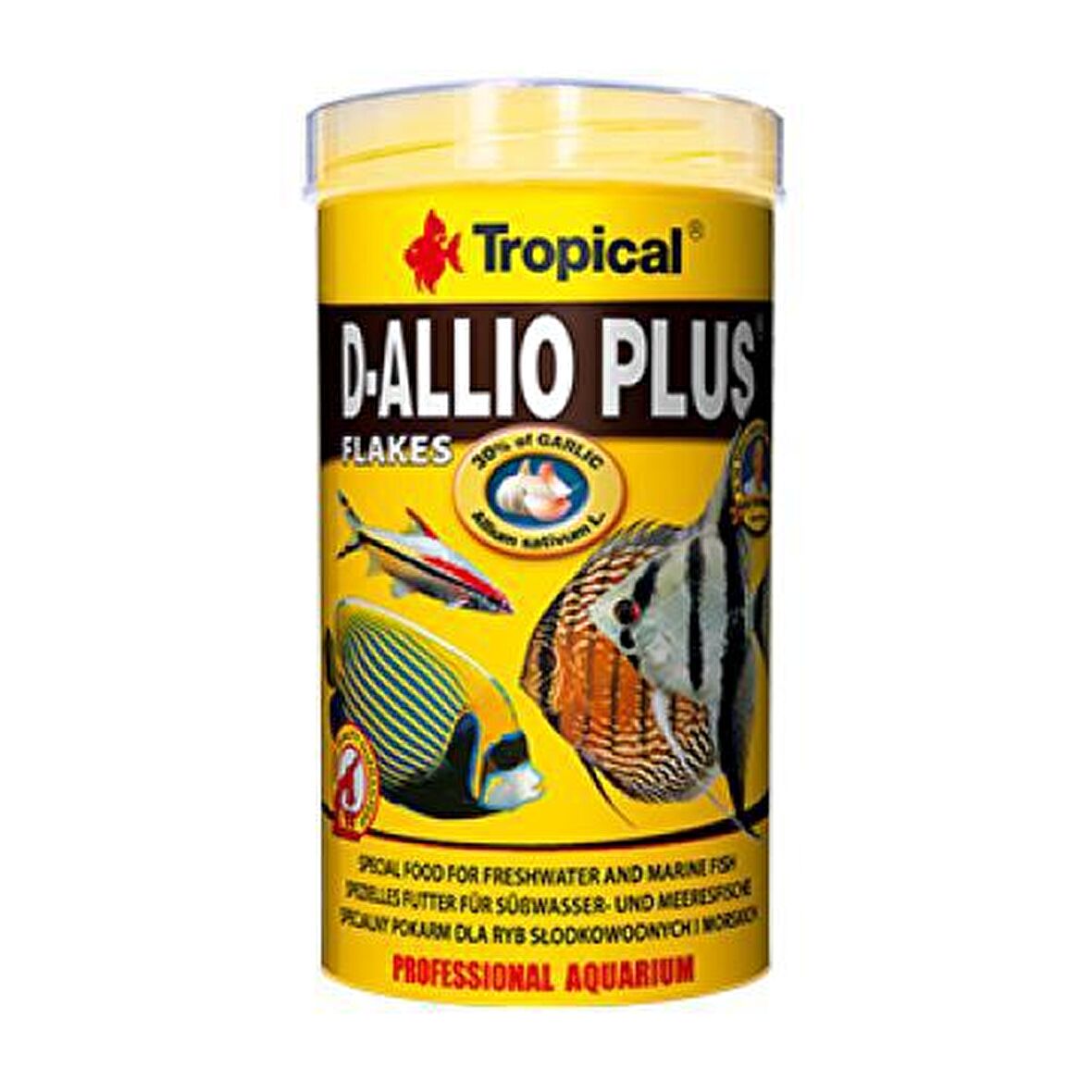 Tropical D-Allio Plus Flake Balık Yemi 1000 Ml 200 Gr