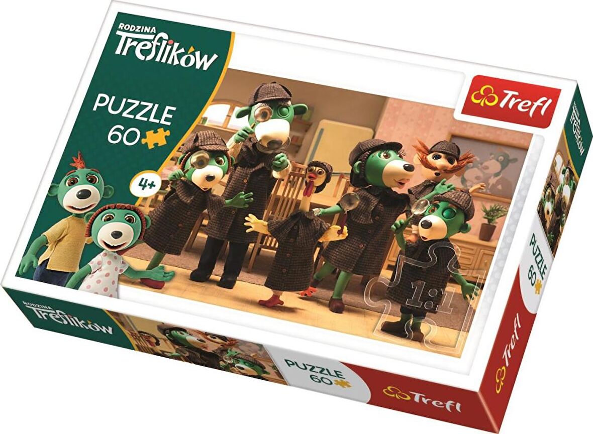 Trefl Puzzle On The Trail, Treflik Family 5+ Yaş Büyük Boy Puzzle 60 Parça