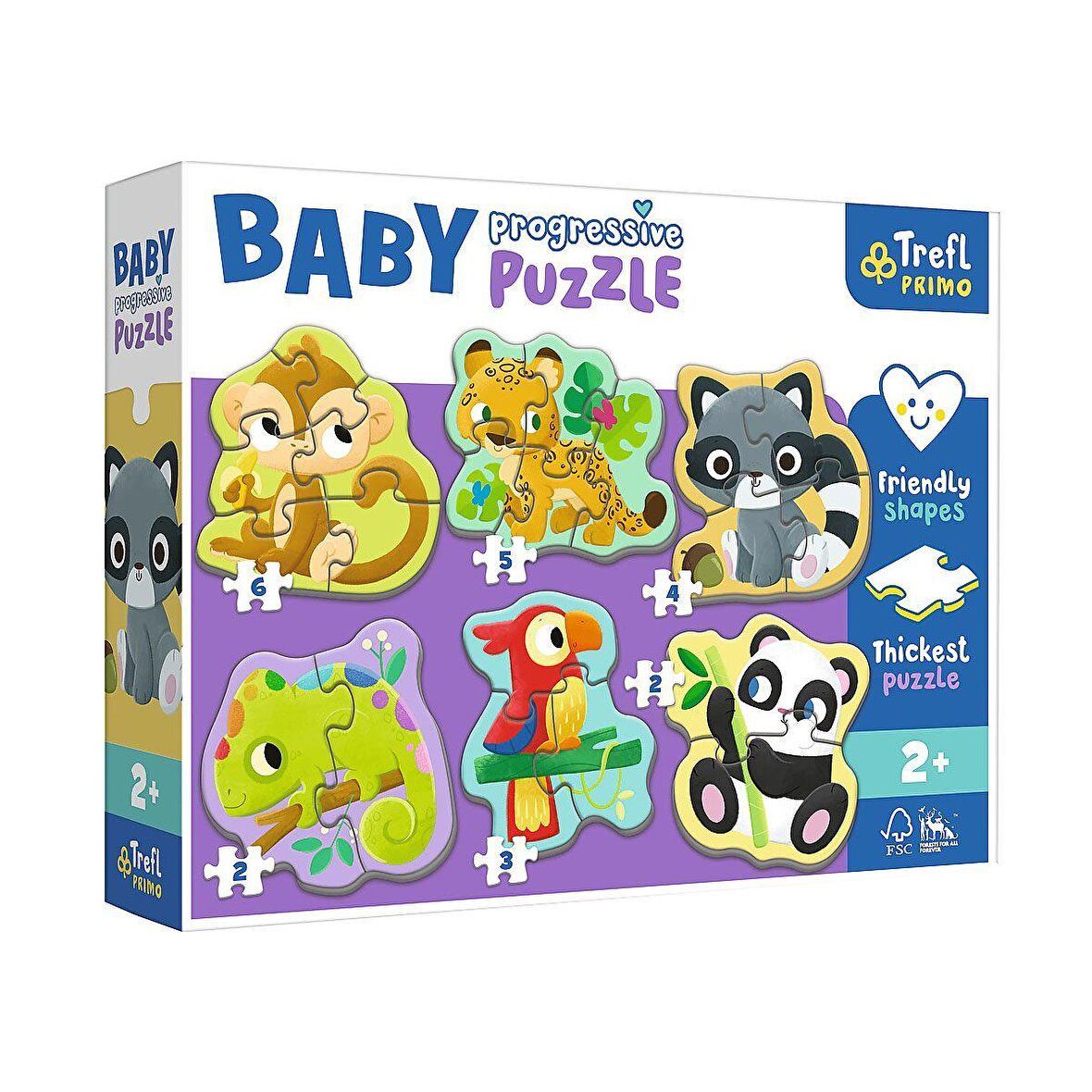 PUZZLE-44005 Egzotik Hayvanlar Baby  Puzzle