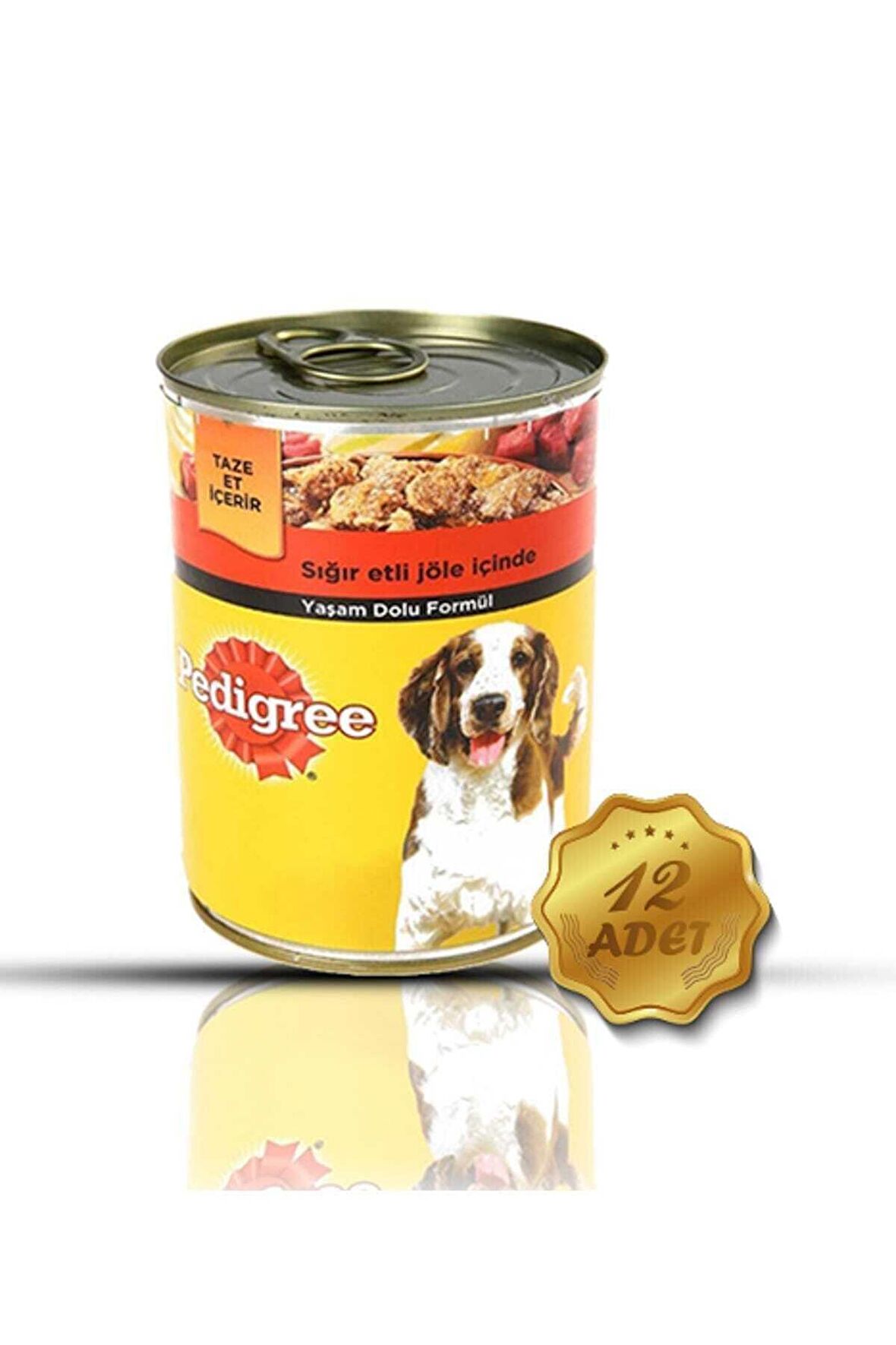 Pedigree Konserve Biftekli 12X400 gr köpek maması