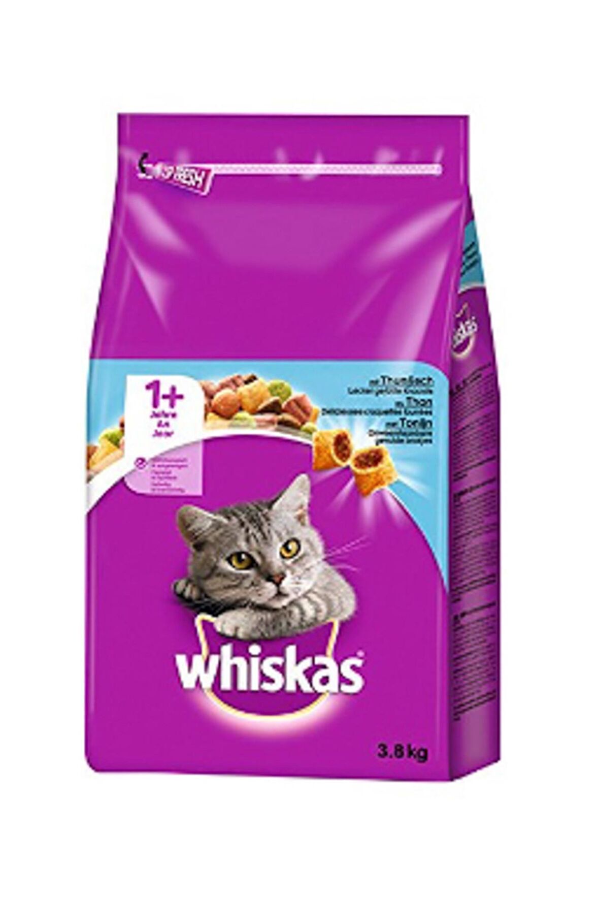 Whiskas Ton Balıklı Sebzeli Kuru Kedi Maması 3,8 Kg