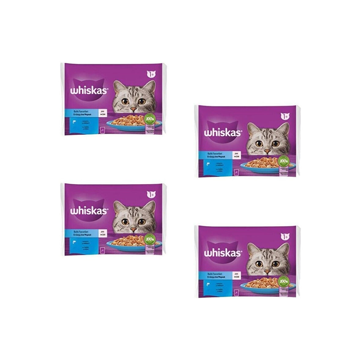 Balık Favorileri Jöleli Kedi Yaş Maması 4X85 gr x 4 Adet