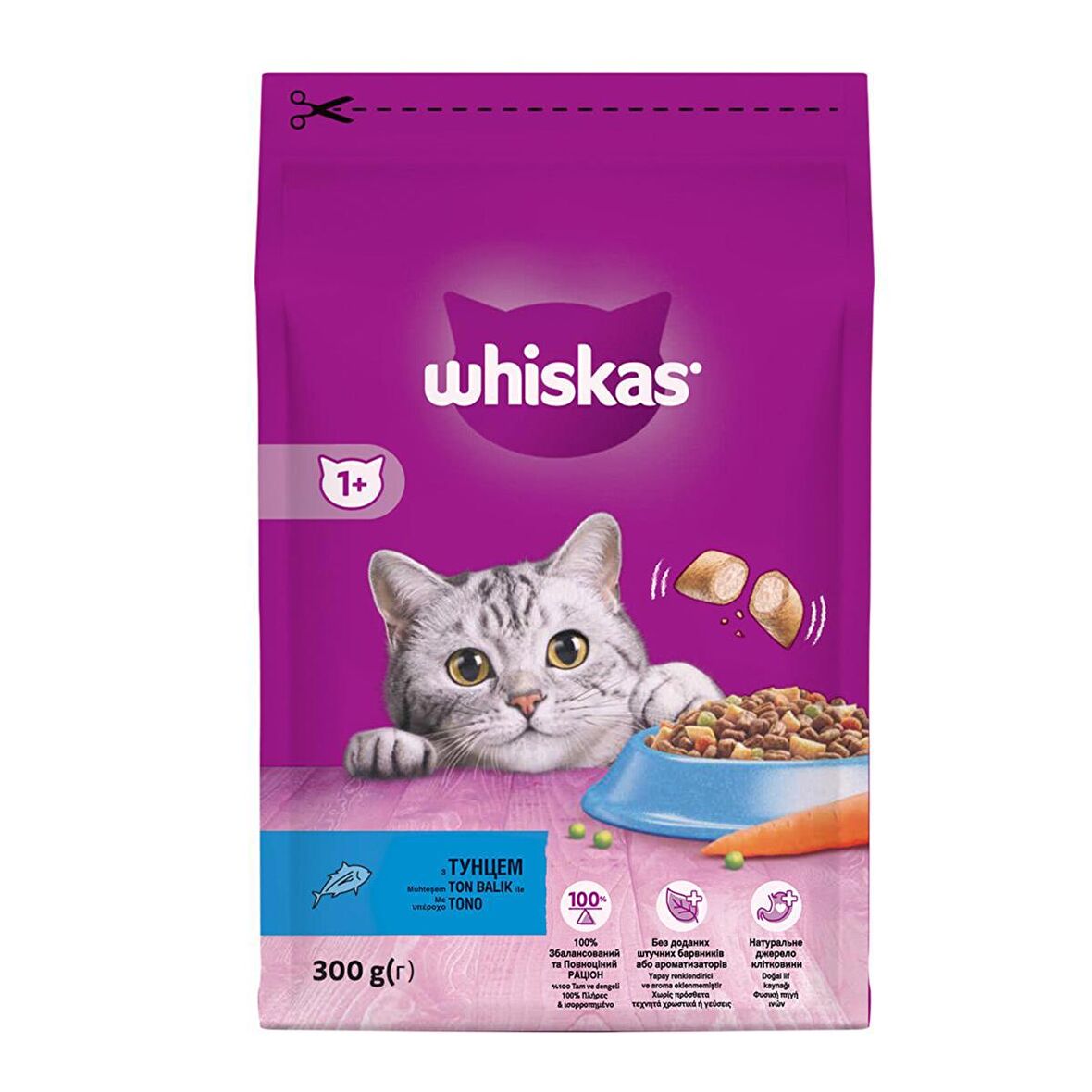 Whiskas Ton Balıklı ve Sebzeli Kedi Maması 300 gr