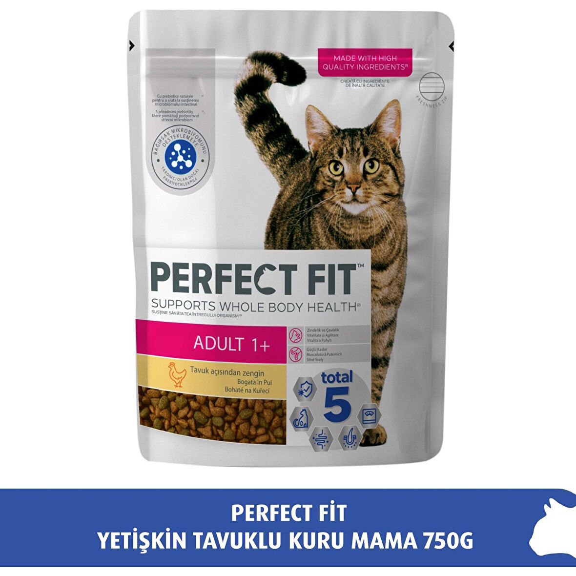 Yetişkin Tavuklu Kuru Mama 750 gr