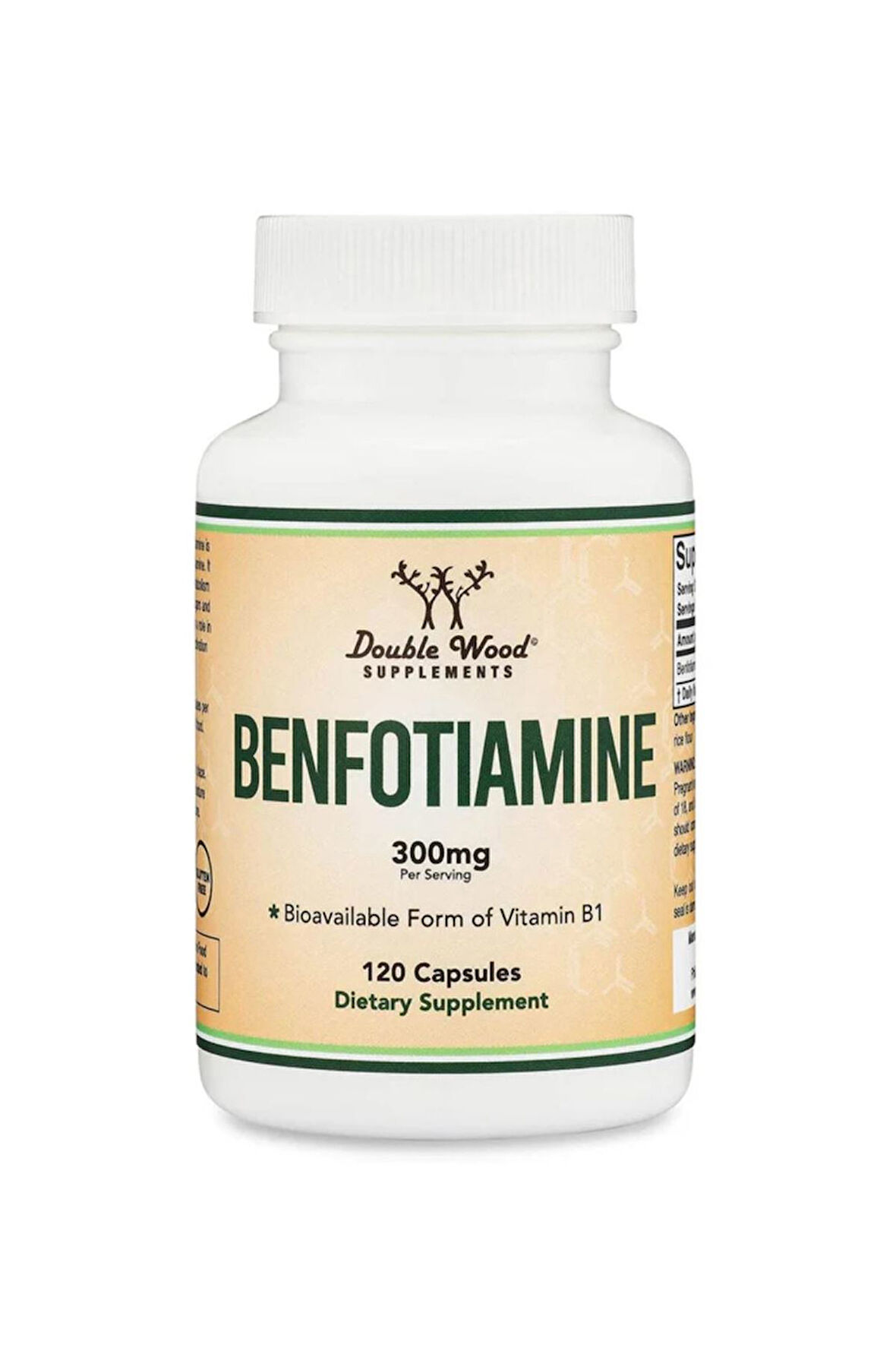 Double Wood Benfotiamine - 300 Mg 120 Kapsül