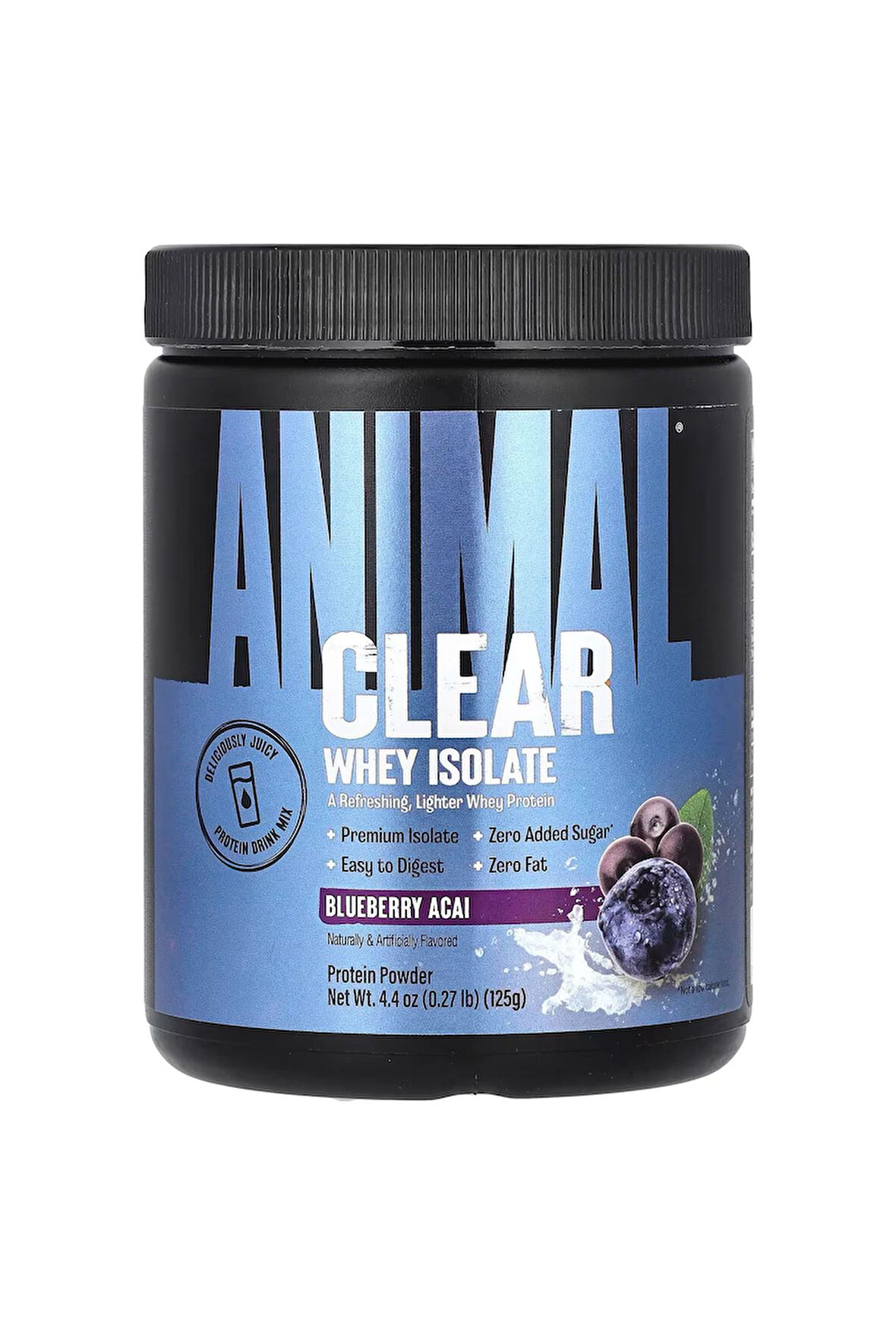 Animal , Clear Whey Isolate Blueberry Acaı 0,27 lb (125 g)