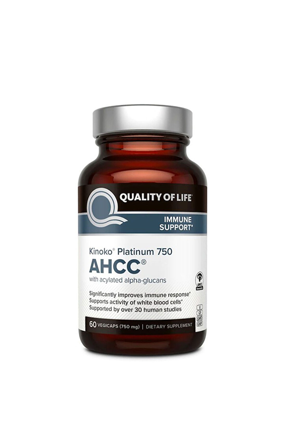 Kinoko Platinum Ahcc, 60 Vegi Capsul.usa Menşei