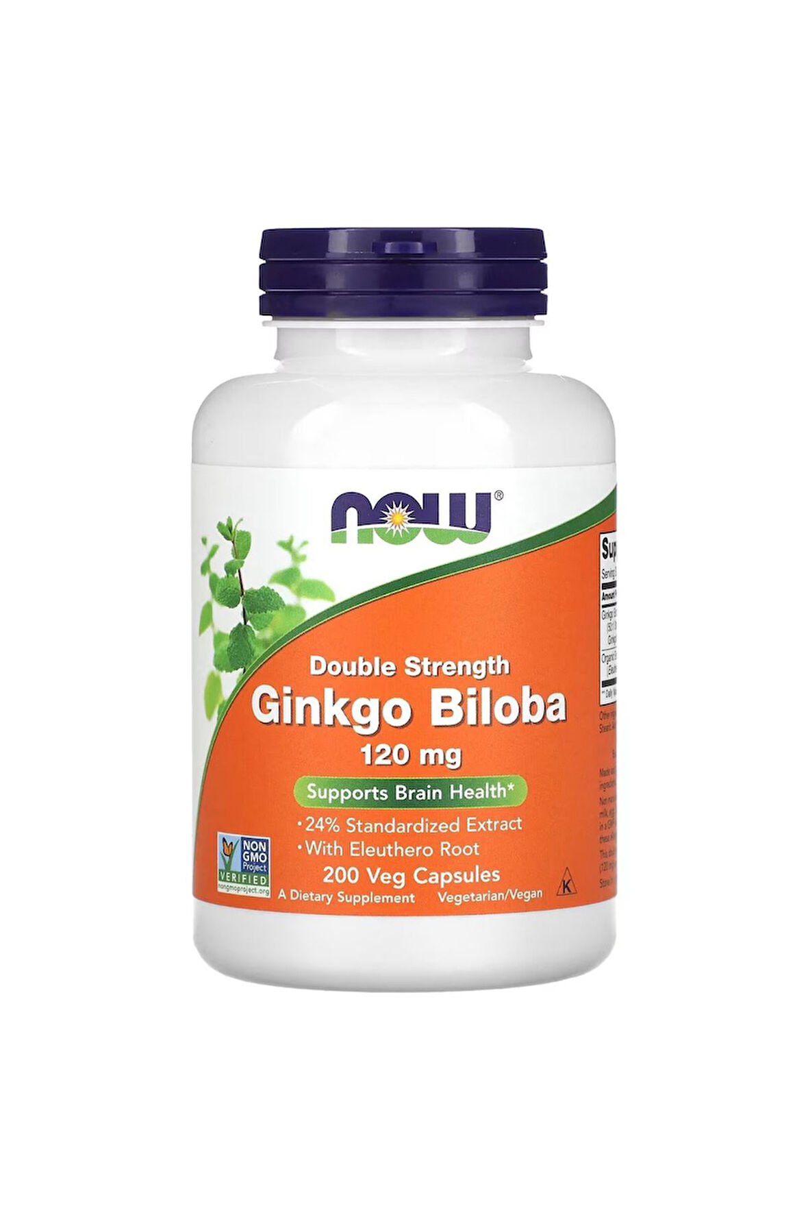 Now Foods Ginkgo Biloba Double Strength 120 Mg 200 Veg Kapsül