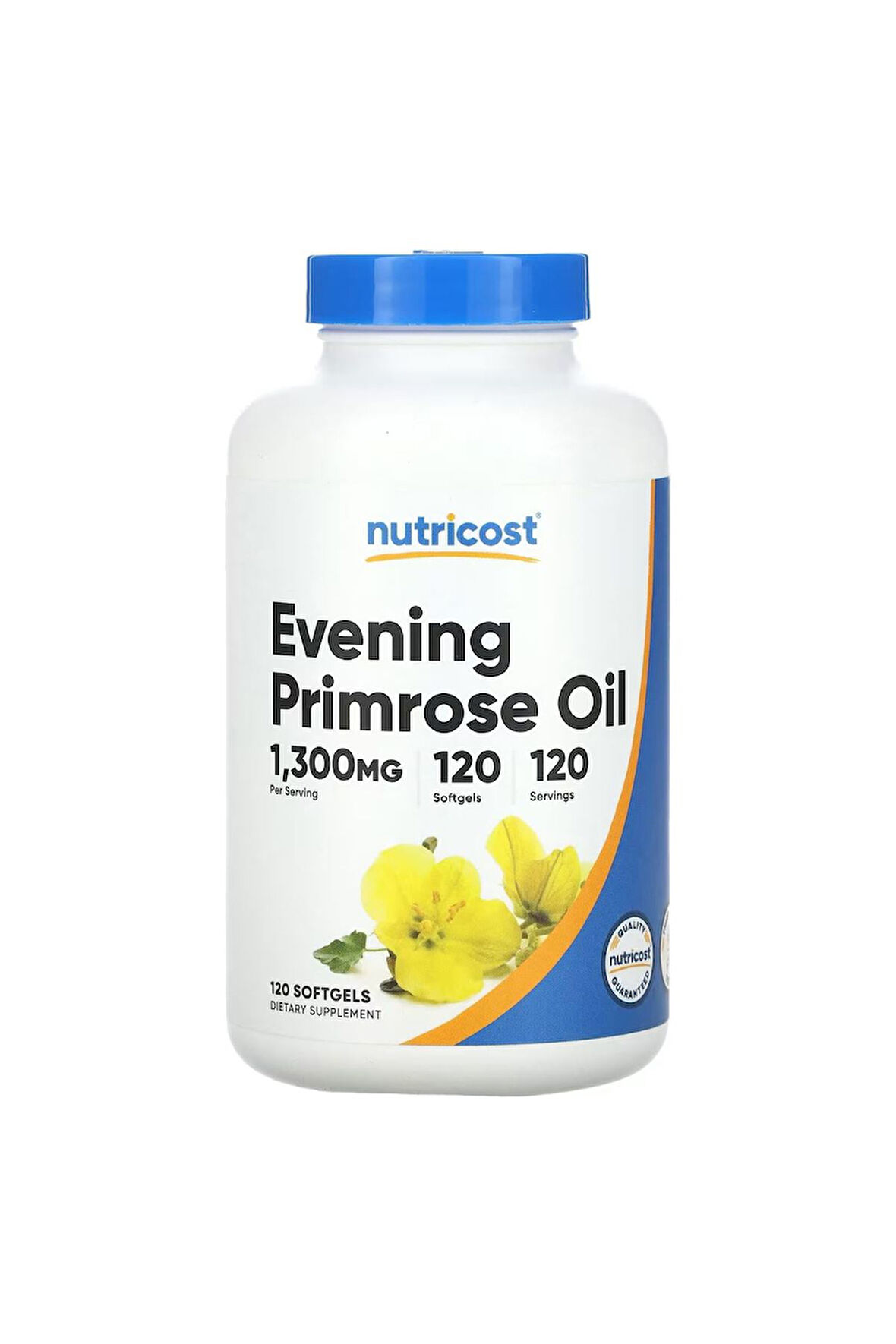 Nutricost Evening Primrose Oil 1,300 MG 120 Softgels