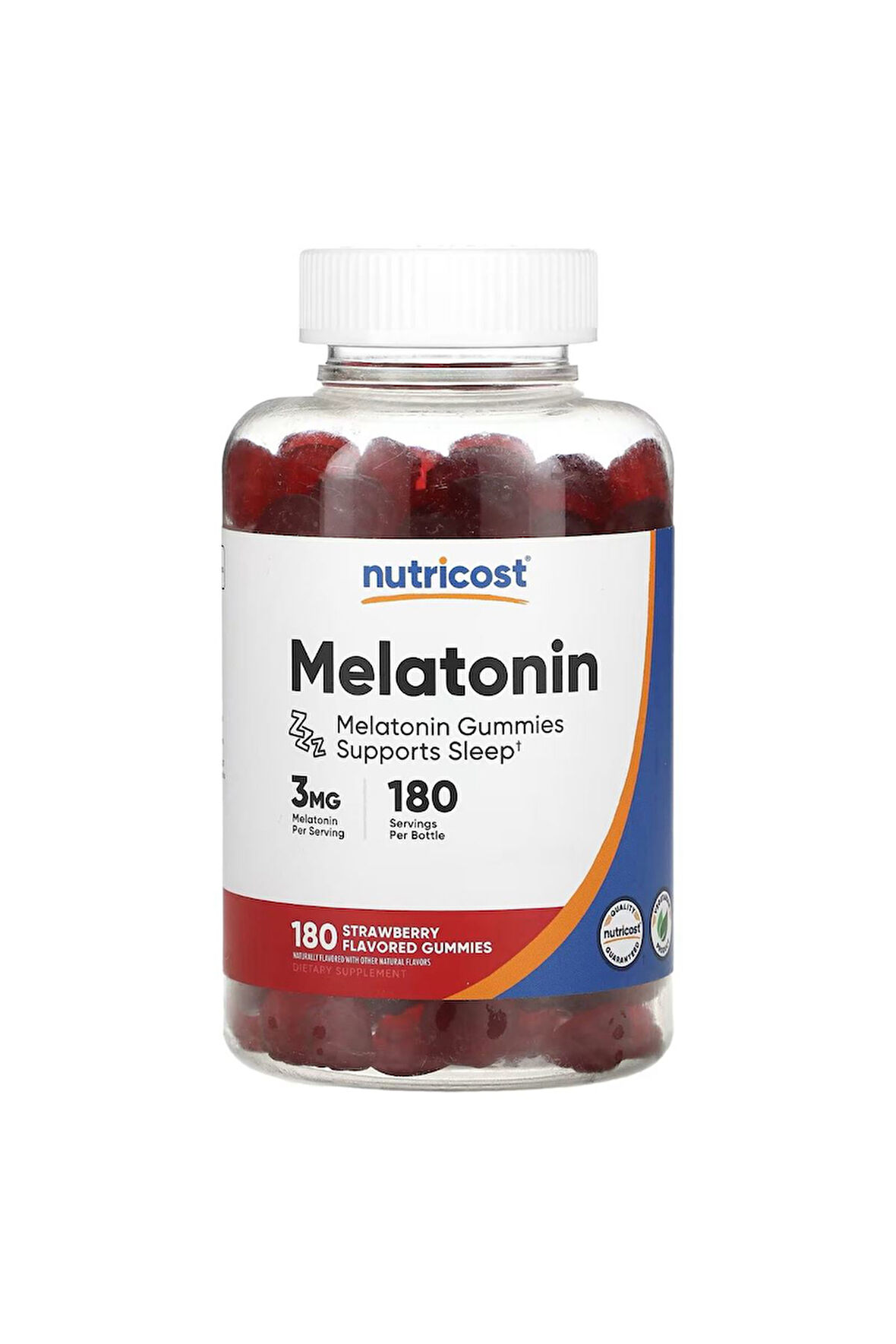 Nutricost Melatonin Gummies 3 MG 180 Gummies