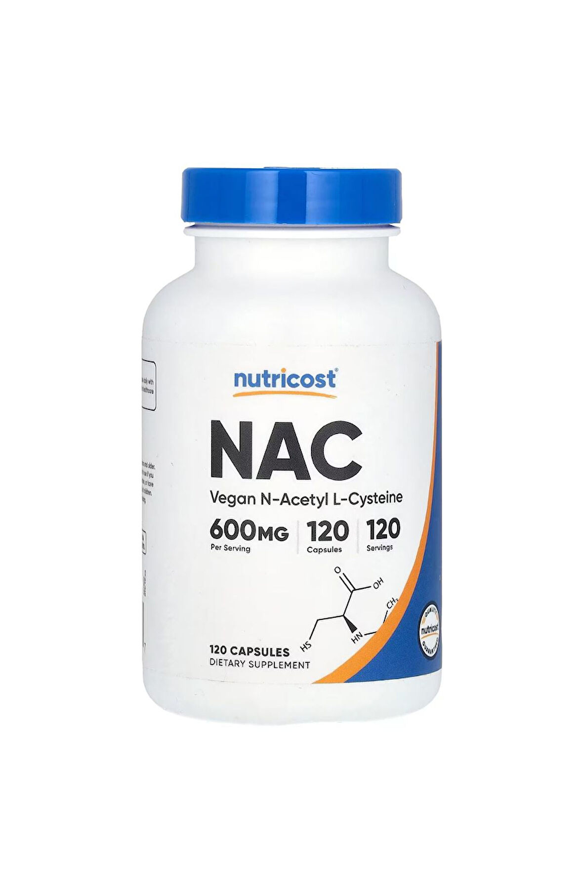 Nutricost N-Acetyl Cysteine (NAC)  600 MG 120 Kapsül