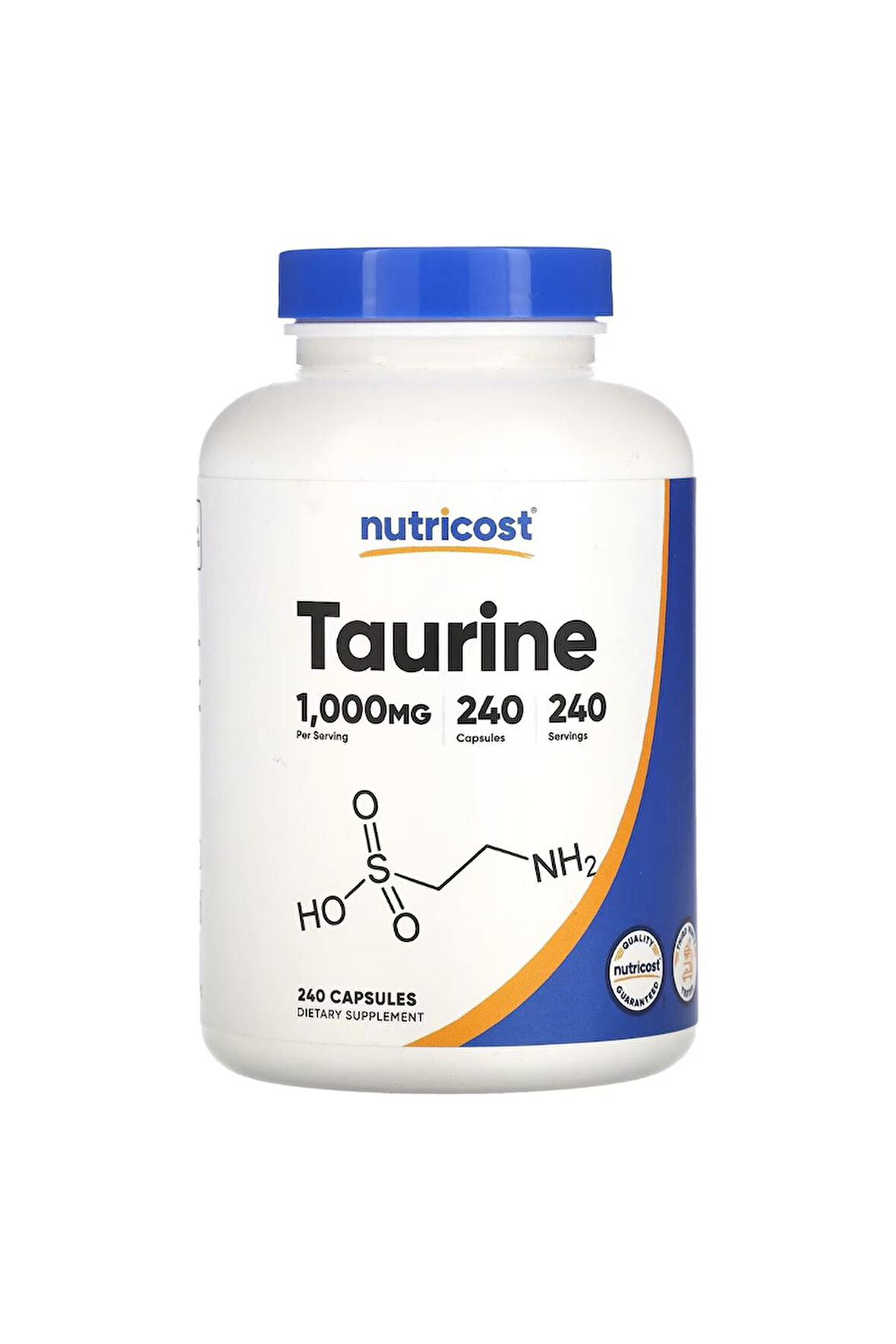 Nutricost Taurine 1000 mg 240 Kapsül