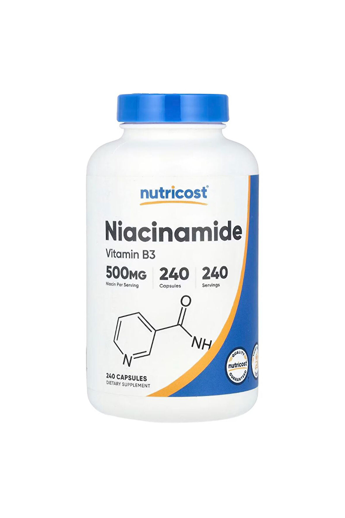 Nutricost Vitamin B3 (Niacinamide) 500 Mg 240 Kapsül