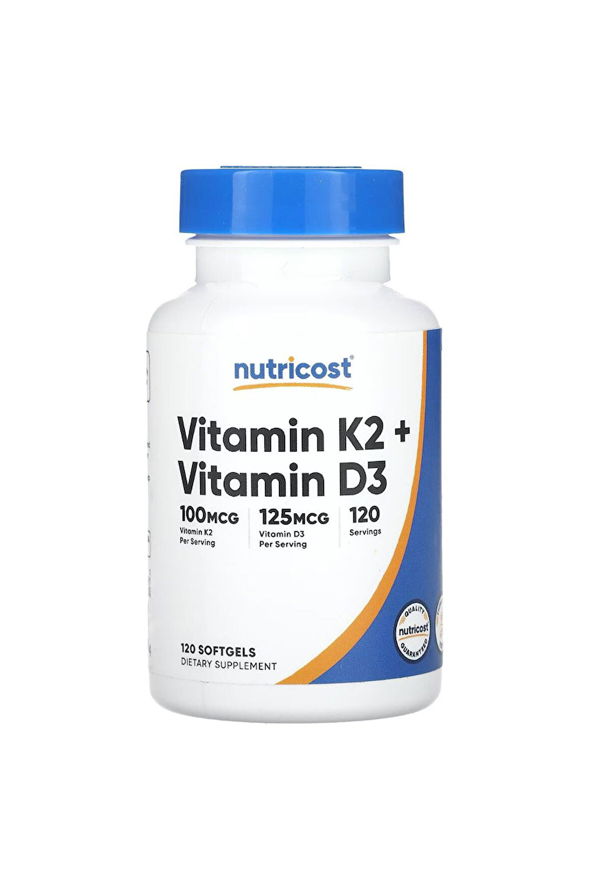 Nutricost Vitamin K2 + vitamin D3 -100 Mcg 120 softjel