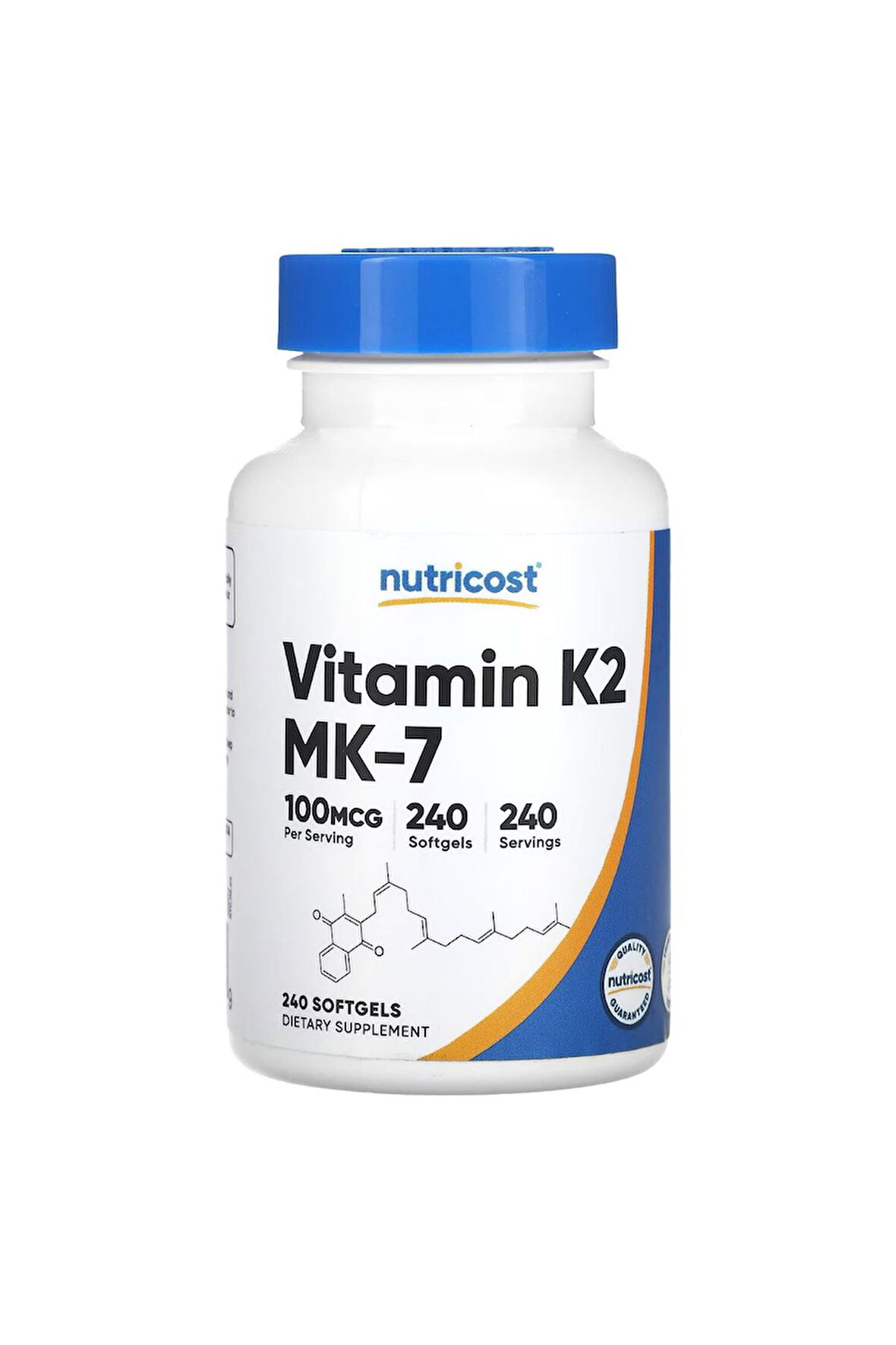 Nutricost Vitamin K2 MK-7 -100 MCG 240 Softgels