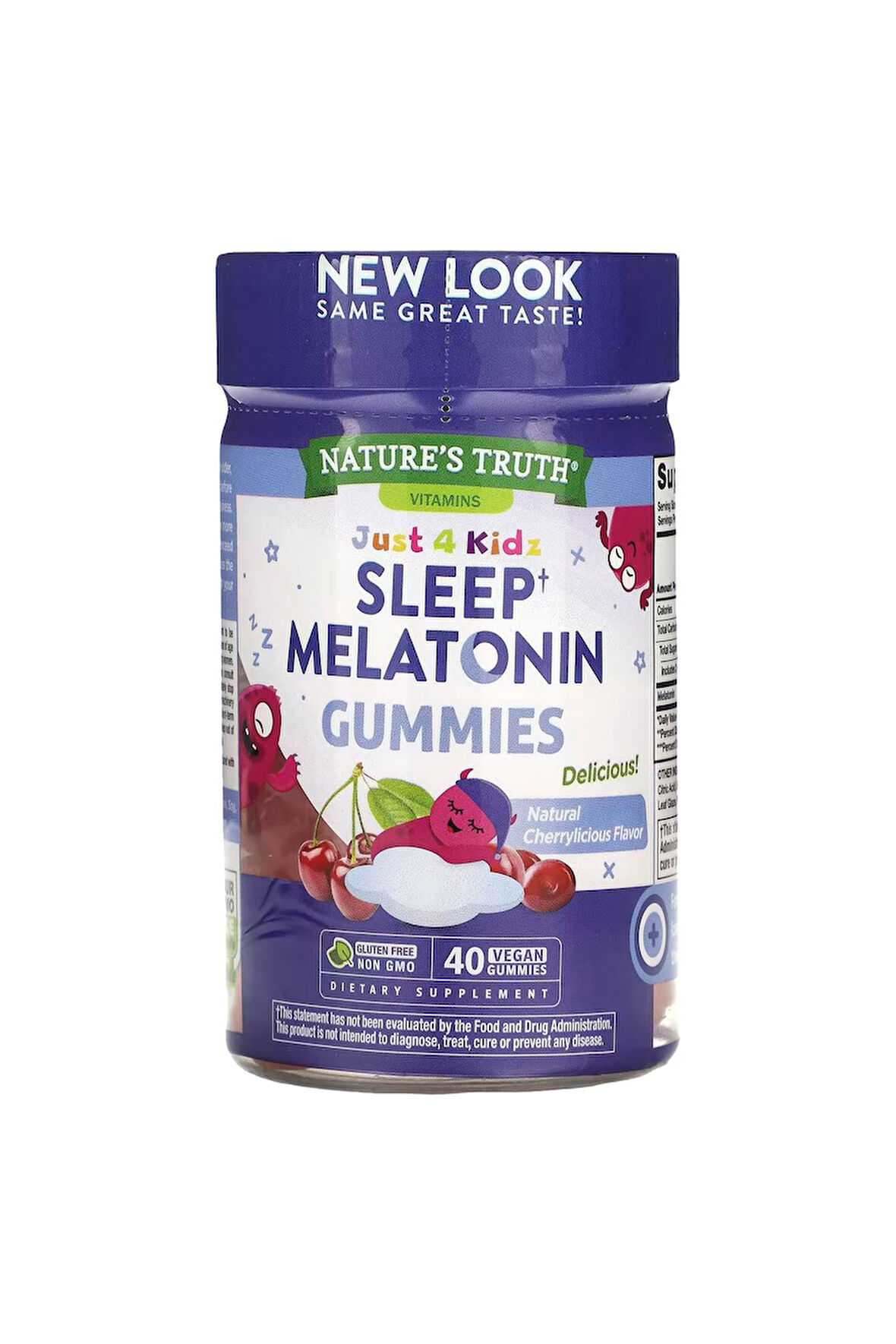 Nature's Truth, Just 4 Kids, Sleep Melatonin, Natural Cherry