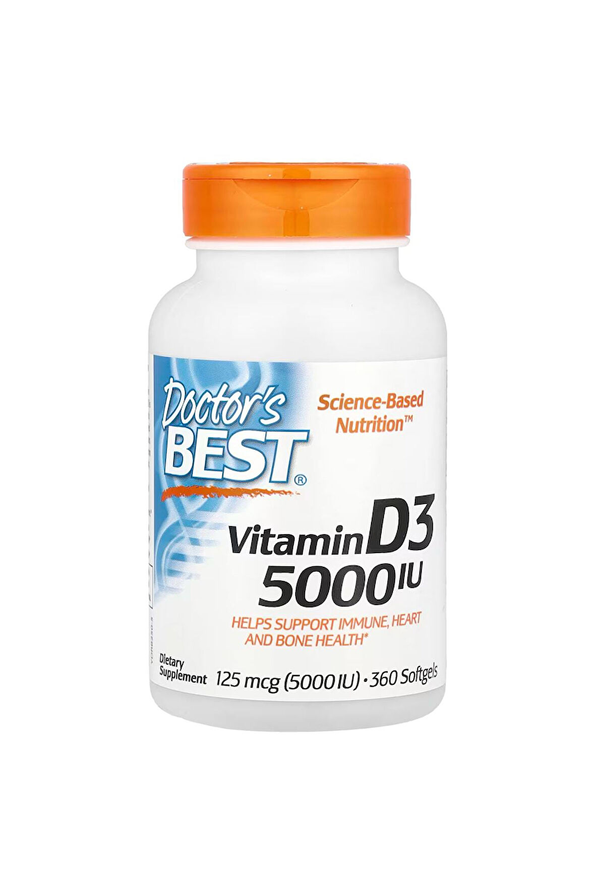 Vitamin D3 D3 Vitamini, 125 mcg (5.000 IU), 360 Yumuşak Kapsül