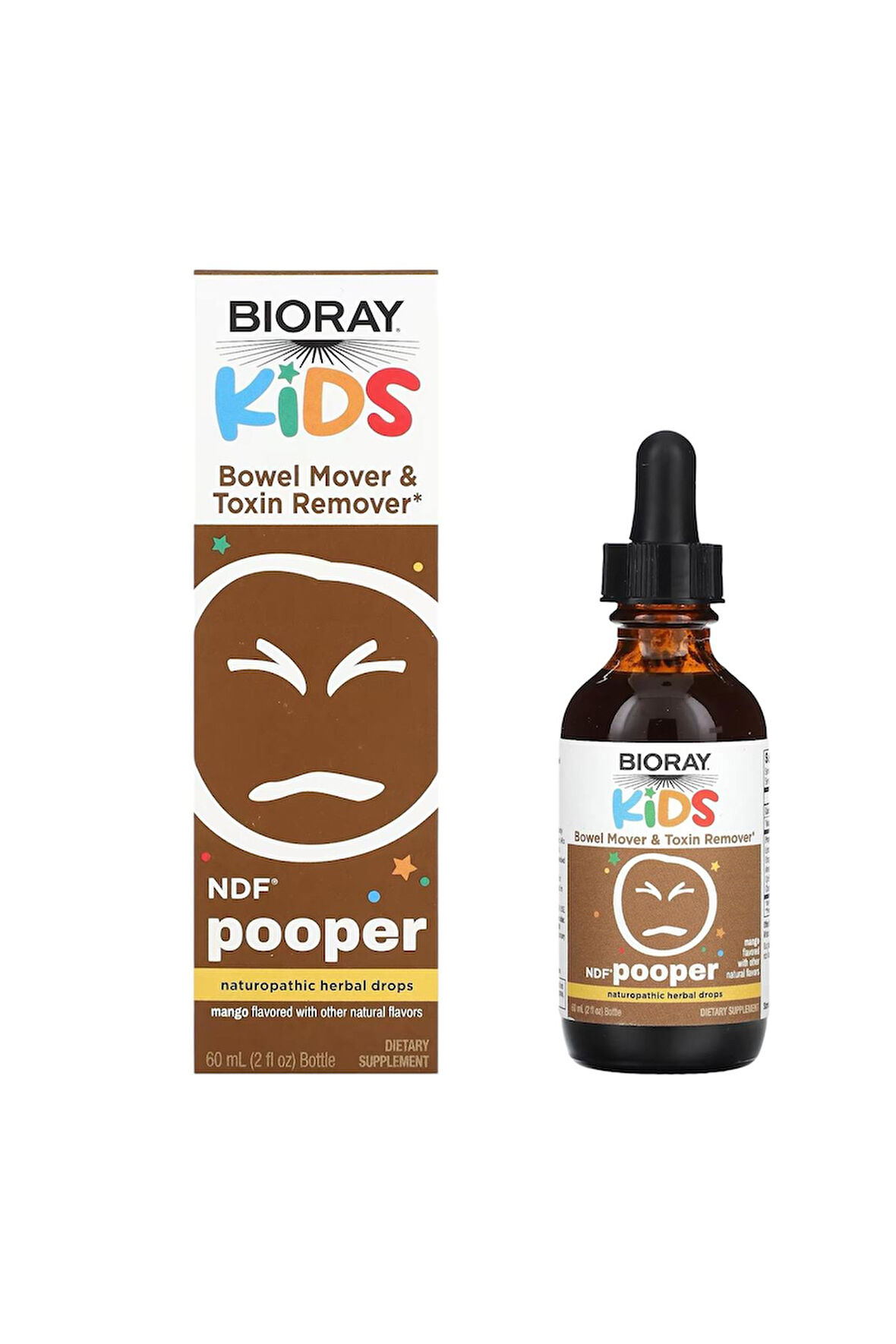 bioray , Kids, Ndf Pooper, Mango , 2 Fl Oz (60 Ml) usa vers