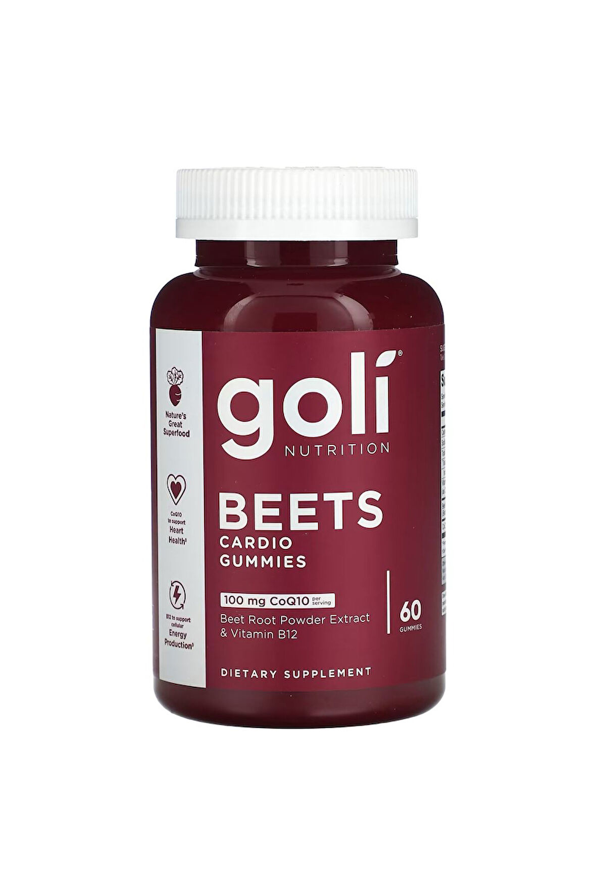 Goli Nutrition, Beets Cardio Gummies, 60 Gummies