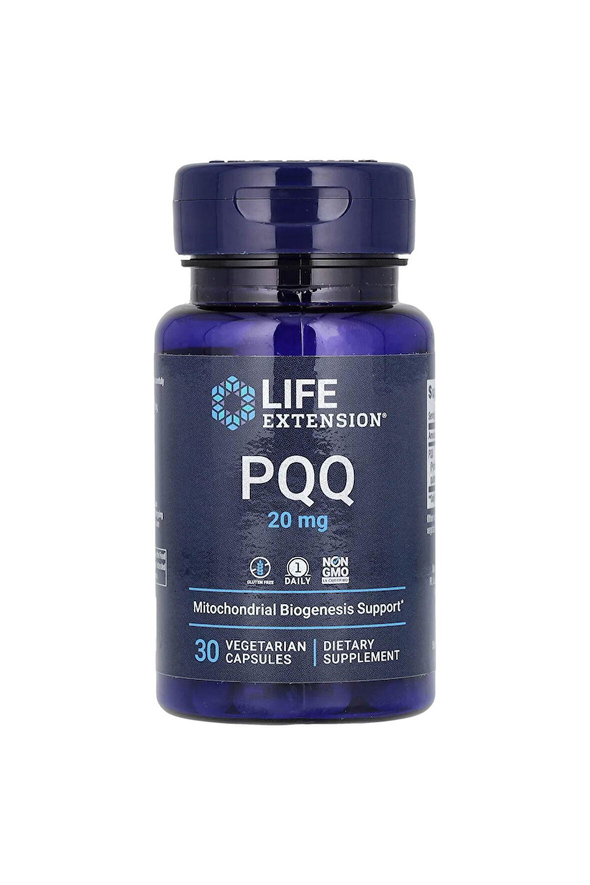 Life Extension PQQ 20 mg. 30 vegeterian capsules