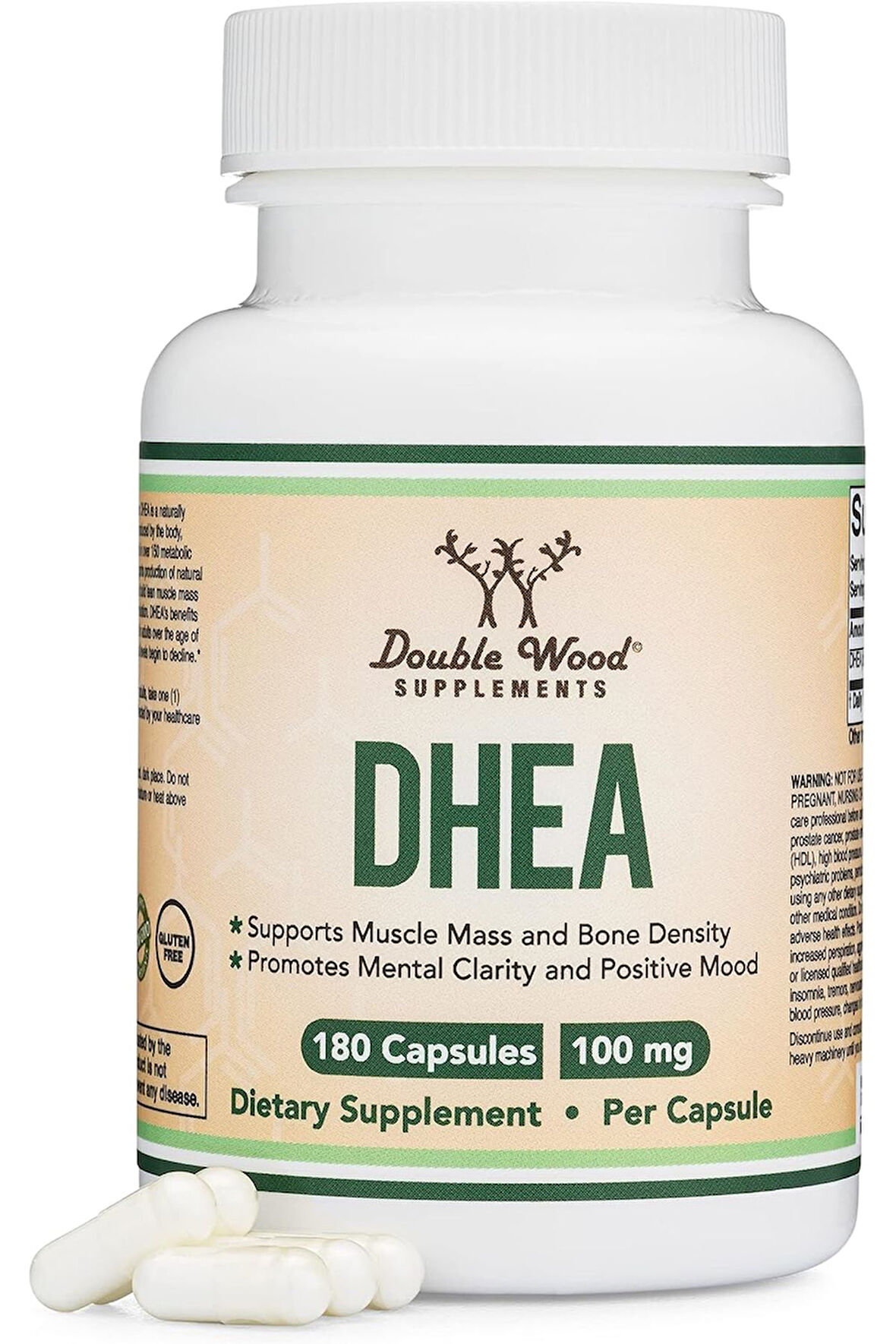 Double Wood DHEA 100 Mg - 180 Kapsül- İthal