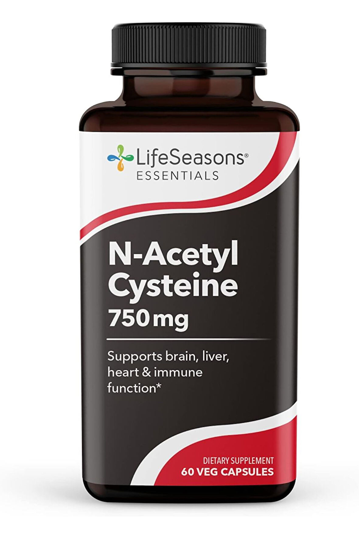 LifeSeasons, N-Acetyl Cysteine, 750 Mg, 60 Veg Kapsül- İthal