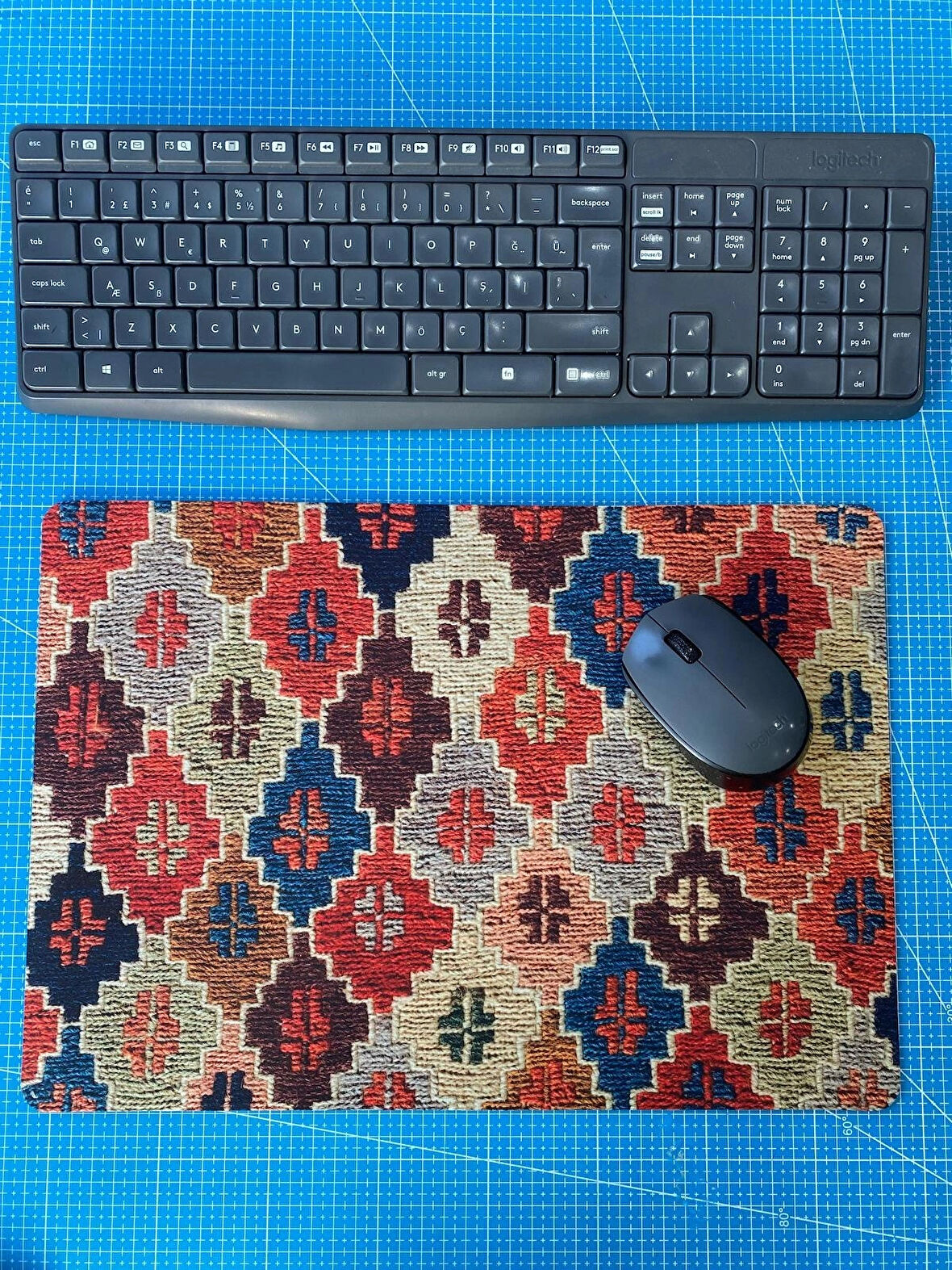 Rakkun Shop - Kilim Deseni Baskılı Mouse Pad