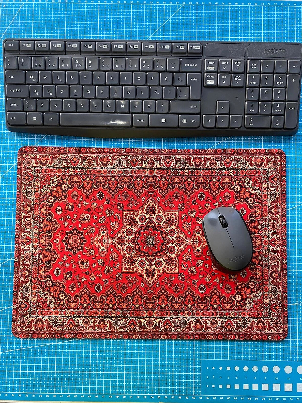 Rakkun Shop - Halı Desen Baskılı Mouse Pad (28x40 cm )