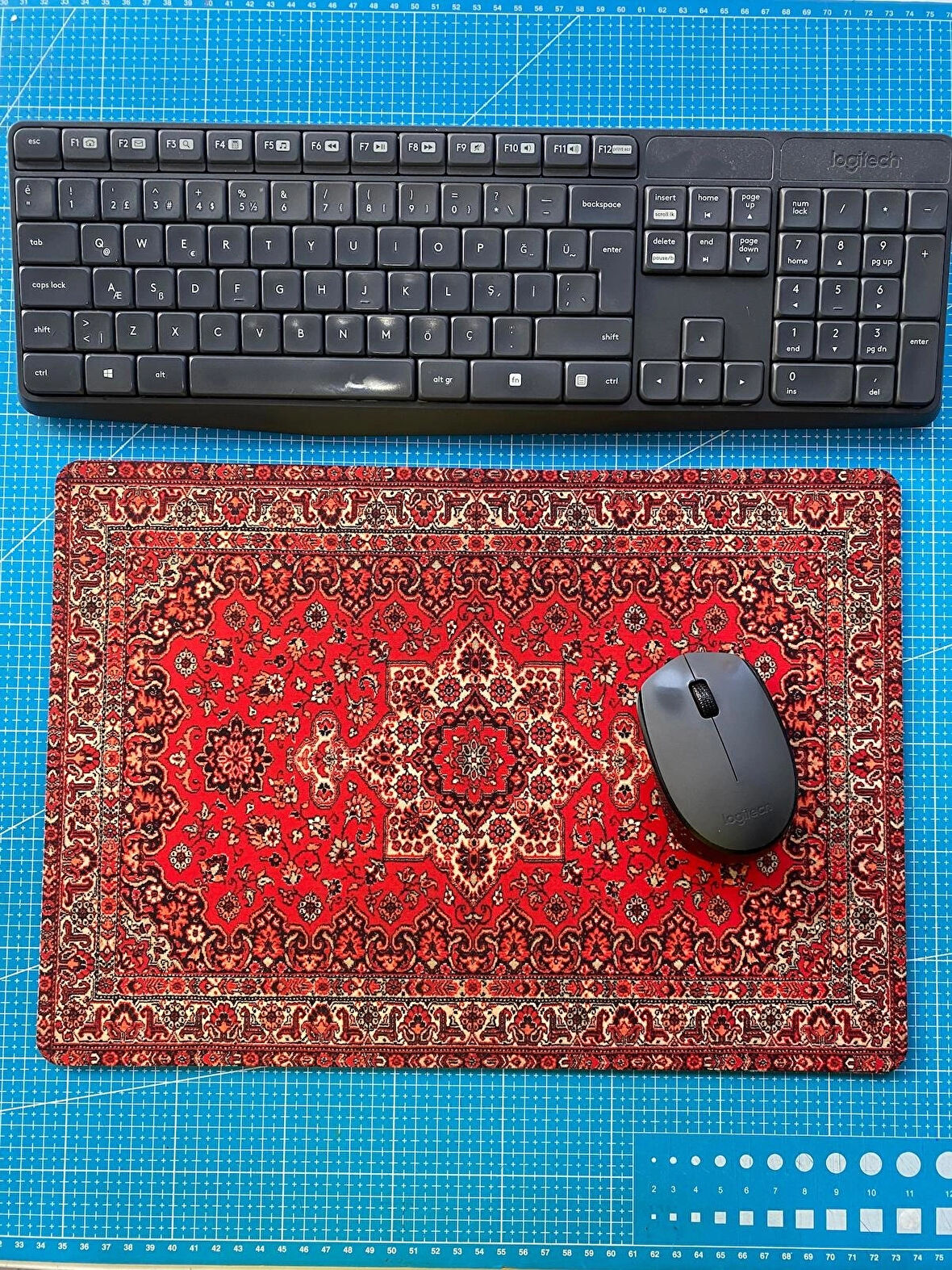 Rakkun Shop - Halı Desen baskılı Mouse Pad (28x40 cm )