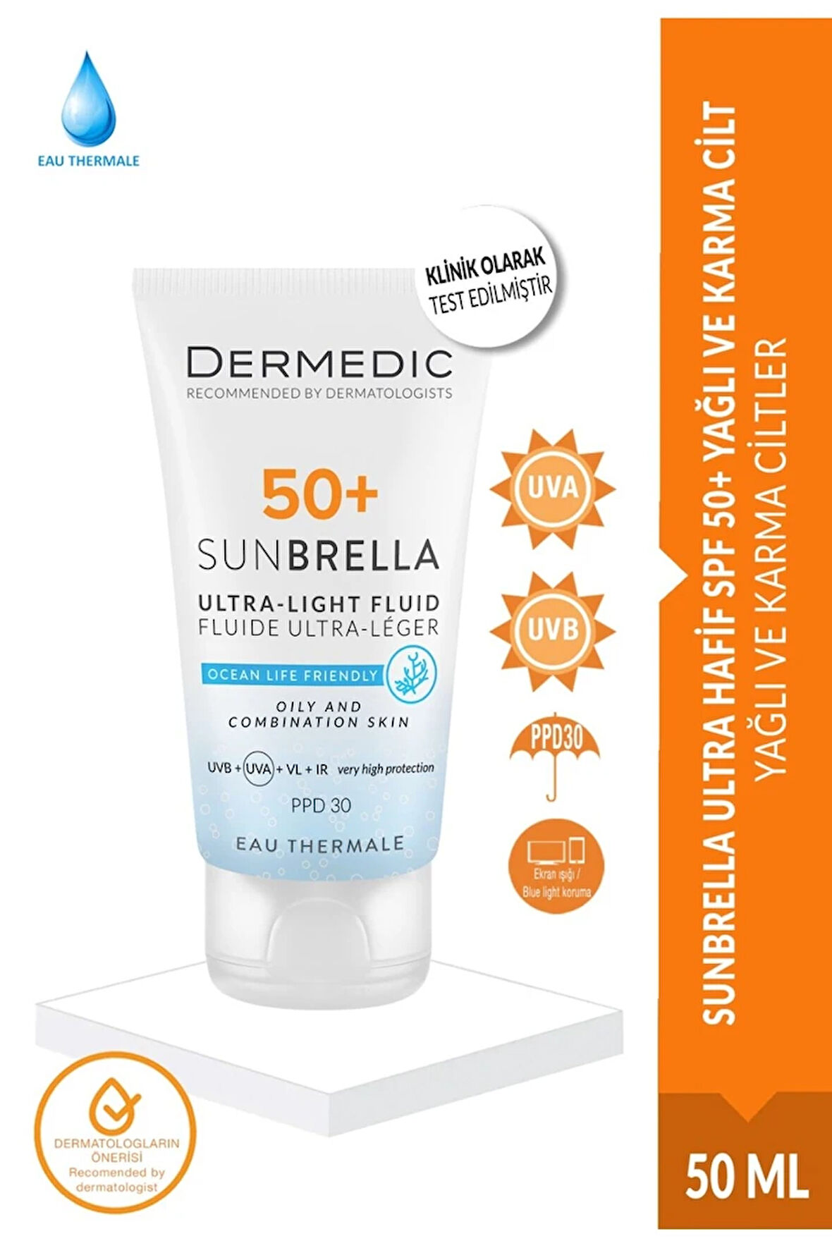 SUNBRELLA ULTRA HAFİF SPF 50+ YAĞLI VE KARMA CİLT 40ML